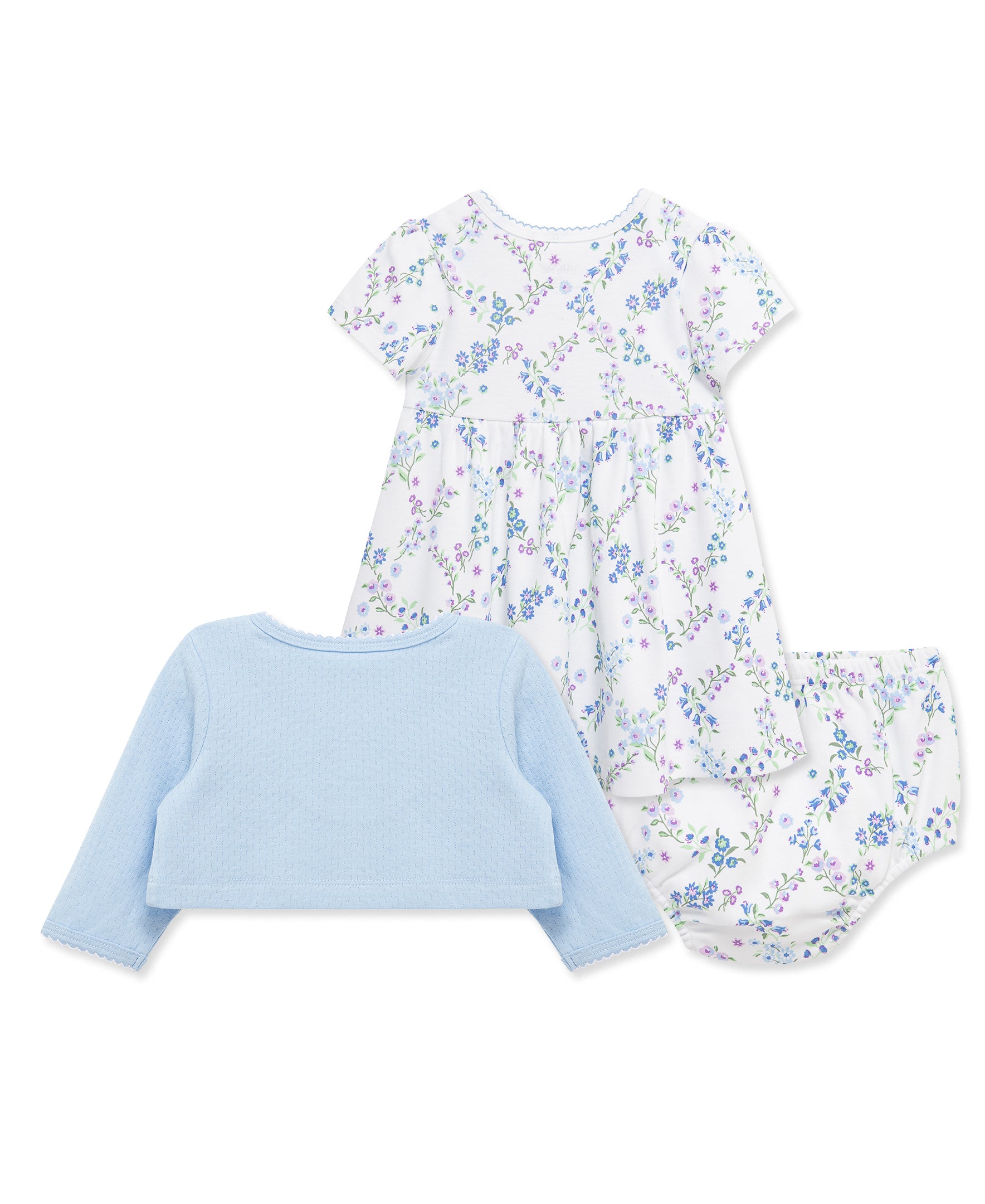 Trellis Knit Dress & Cardigan Set - Little Me