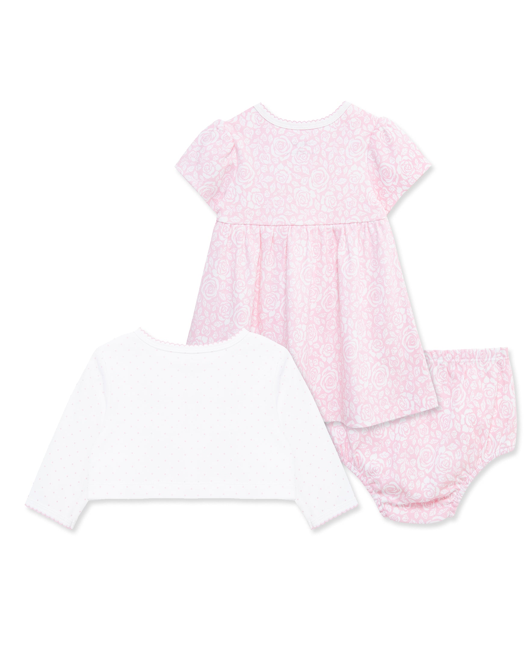 Roses Knit Dress & Cardigan Set - Little Me