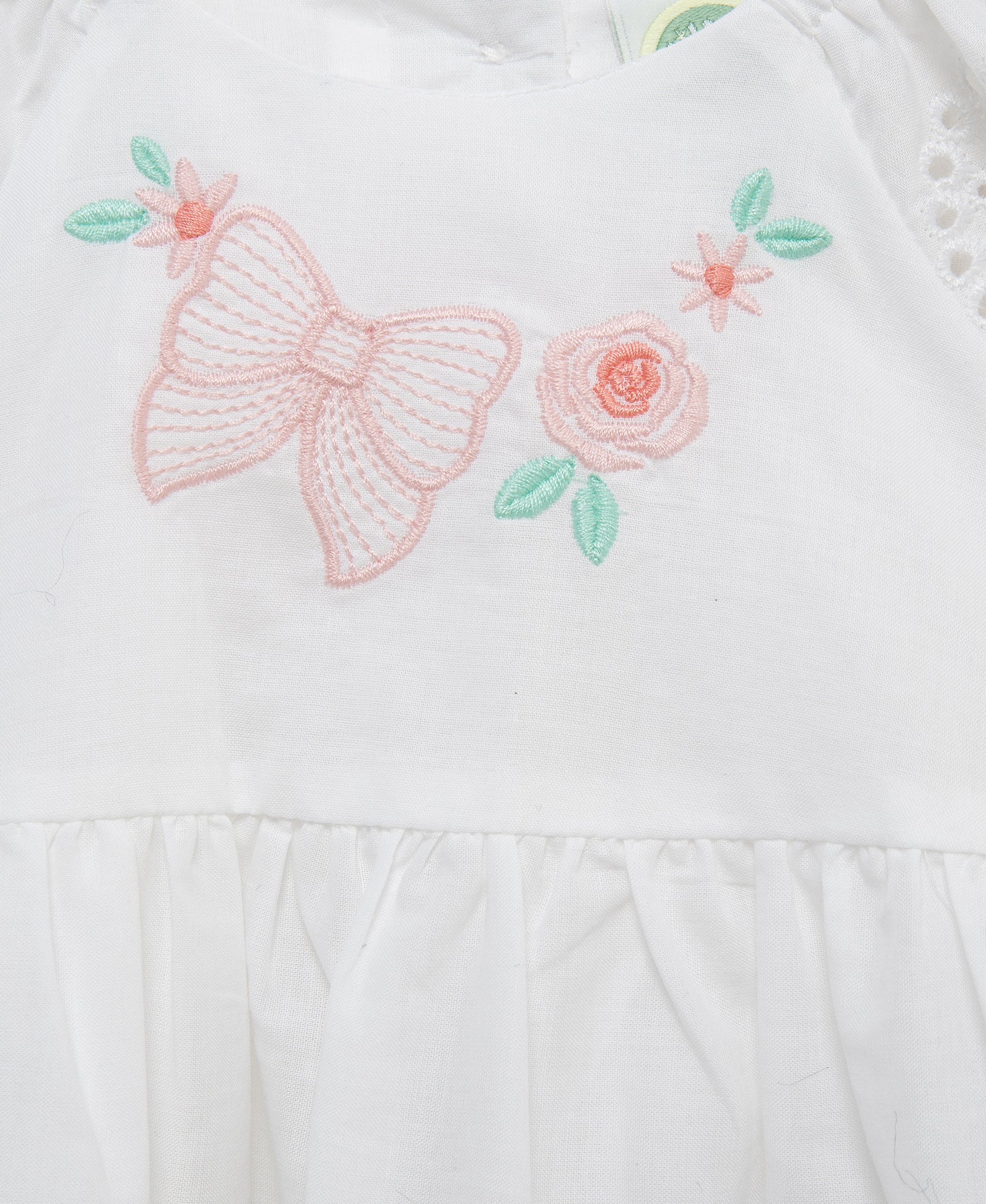 Bow Eyelet Woven Tunic & Legging Set (12M-24M)