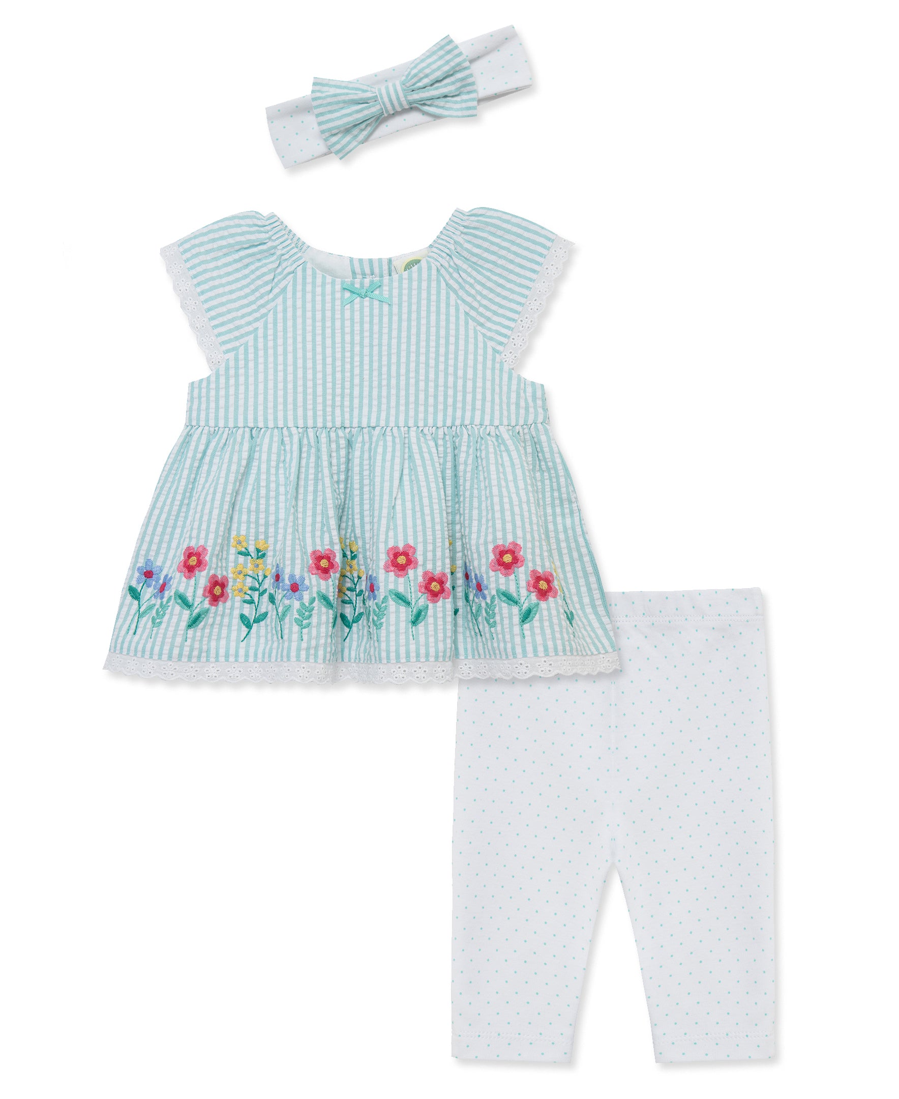 Happy Border Woven Tunic & Legging Set (12M-24M)