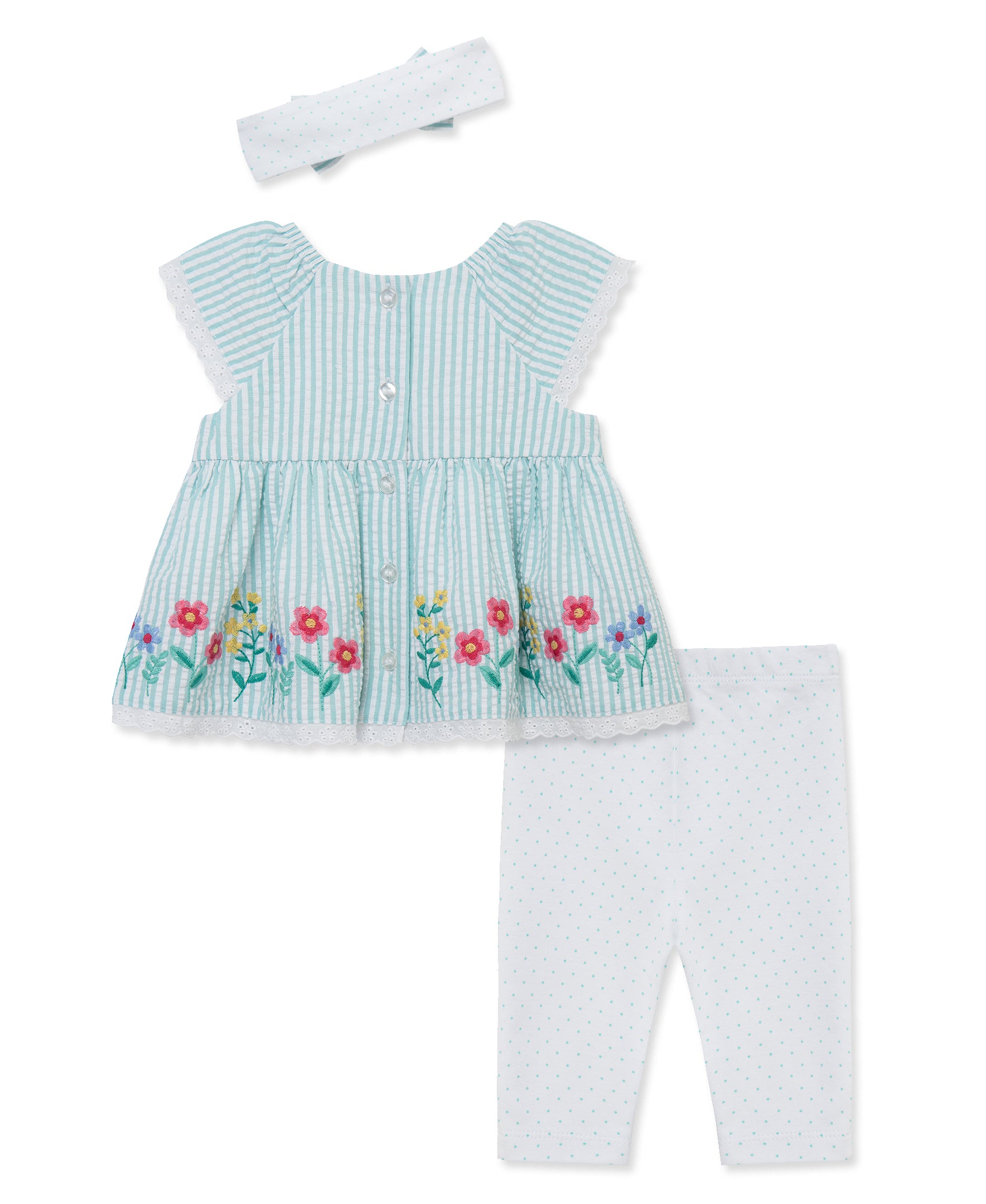 Happy Border Woven Tunic & Legging Set (12M-24M)