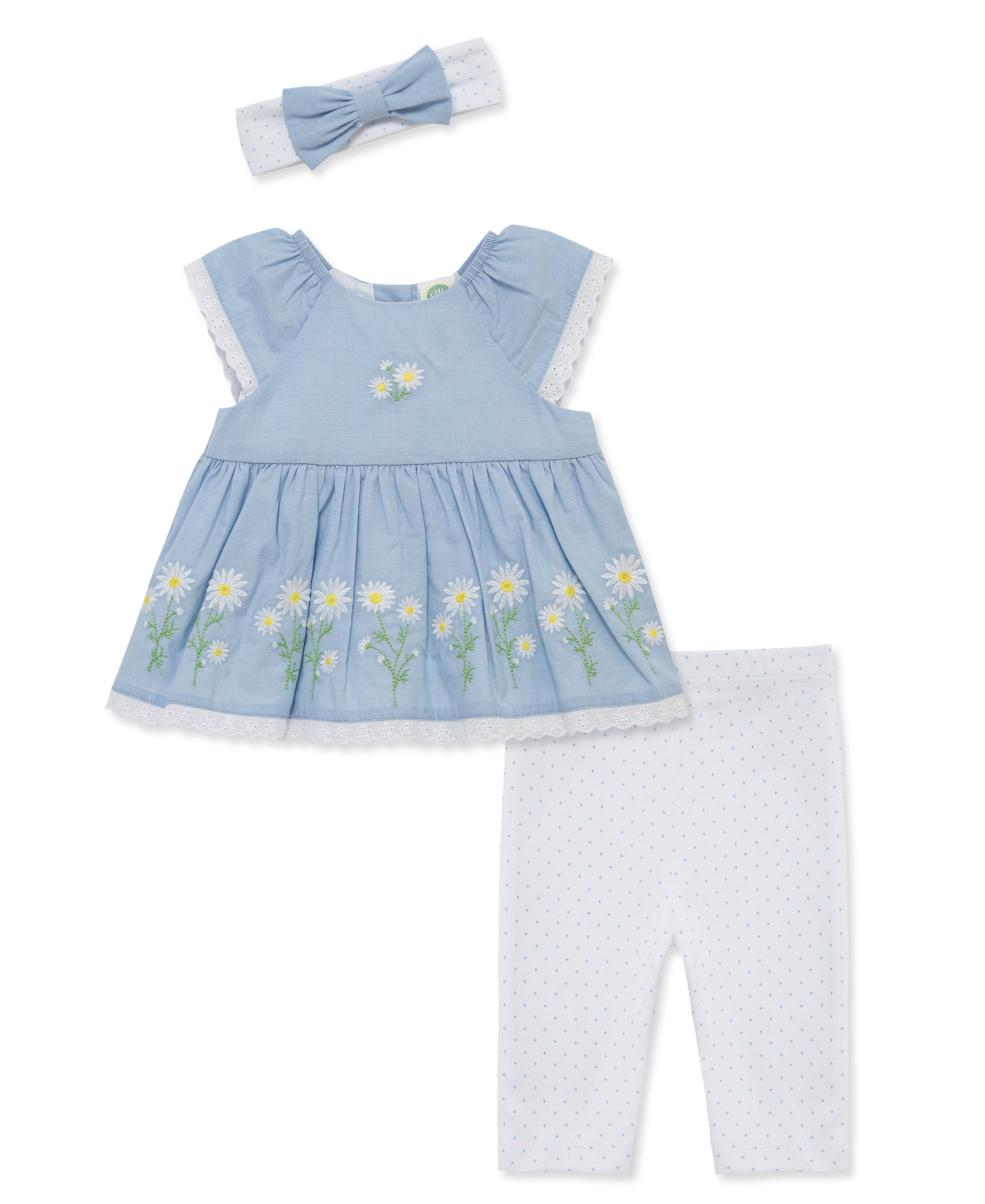Daisy Border Tunic & Legging Set (3M-12M)