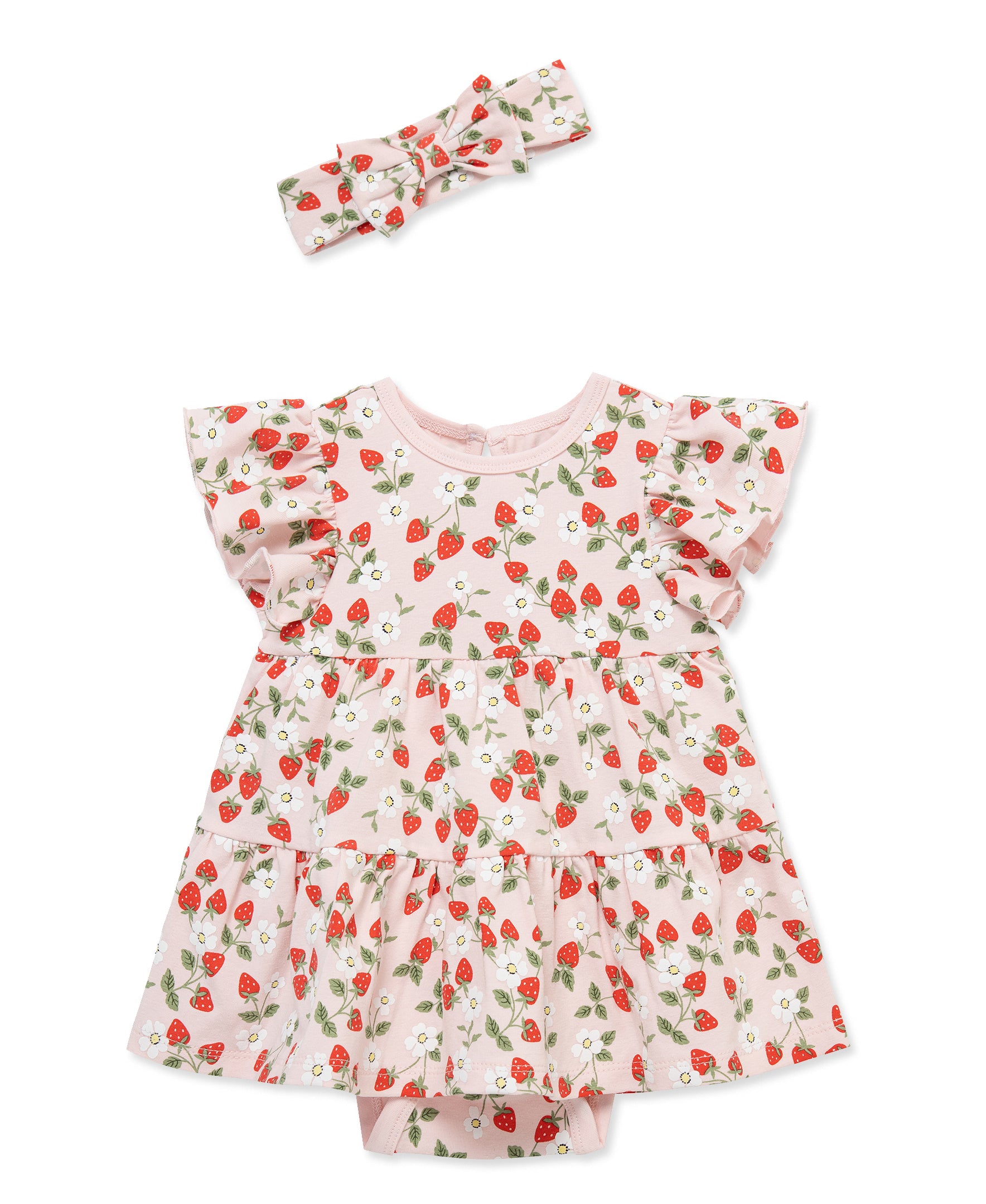 Strawberry Bodysuit Dress & Headband