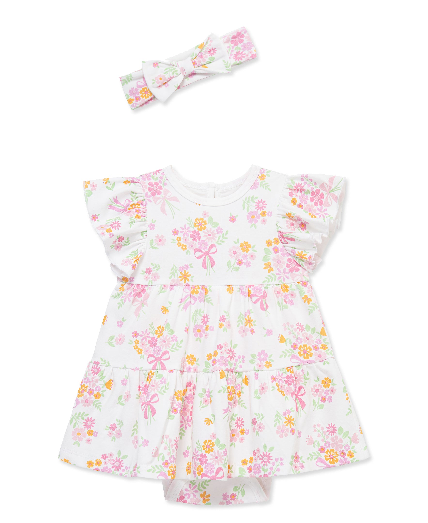 Bouquet Bodysuit Dress & Headband