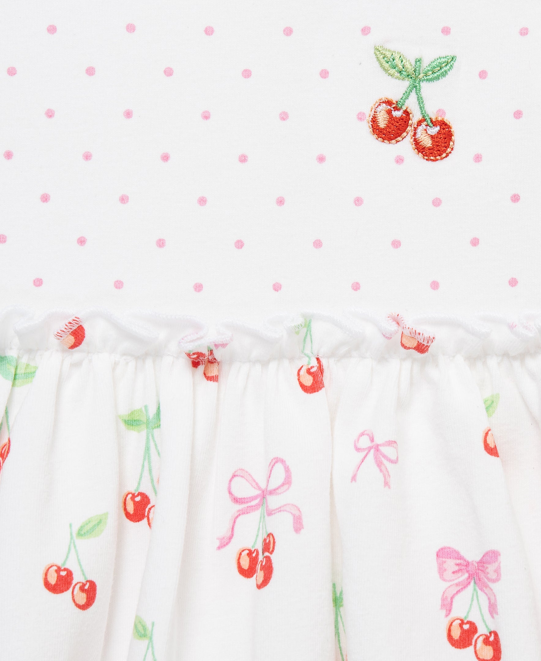 Cherries Bodysuit Dress & Headband