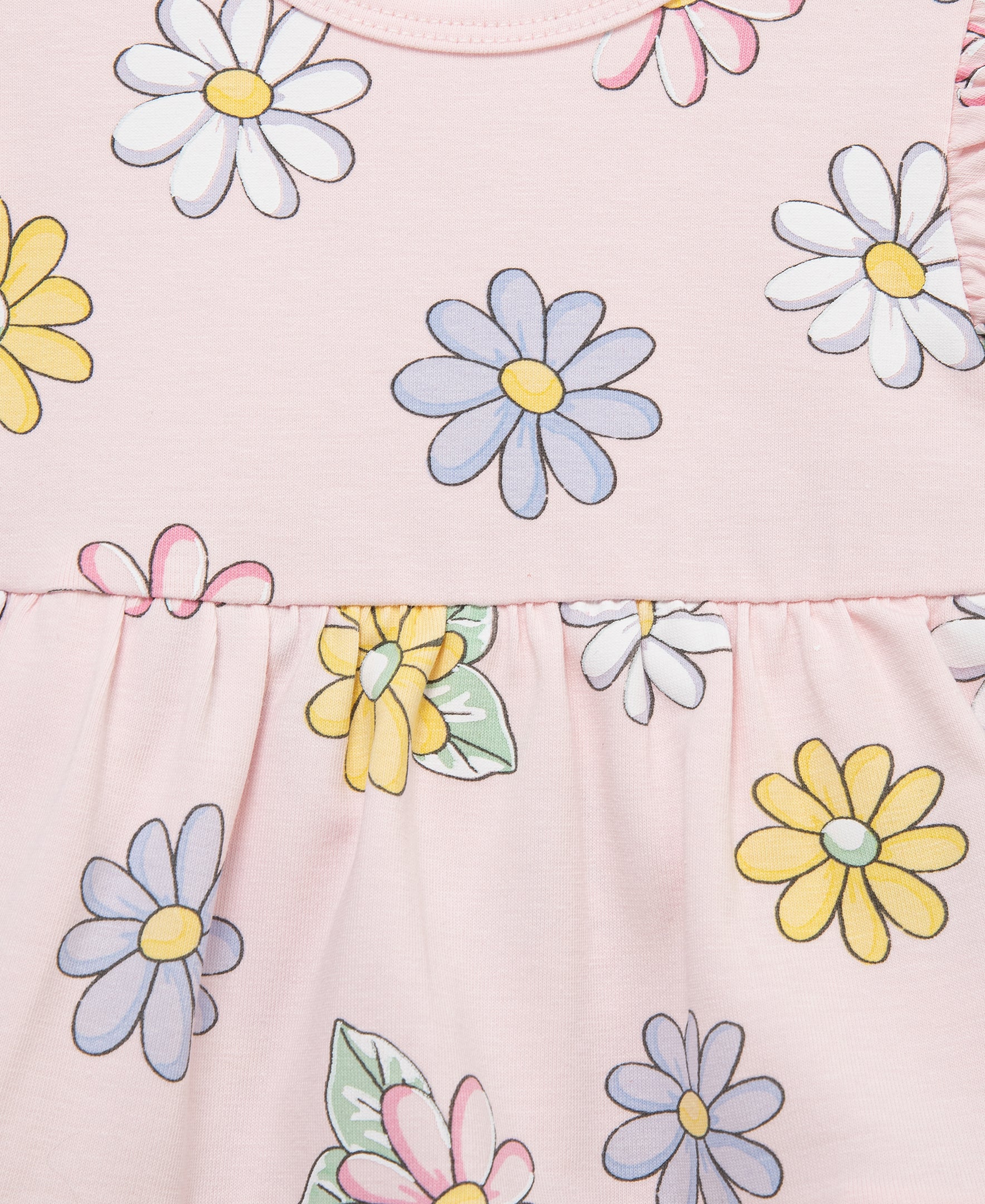 Fun Daisy Bodysuit Dress & Headband