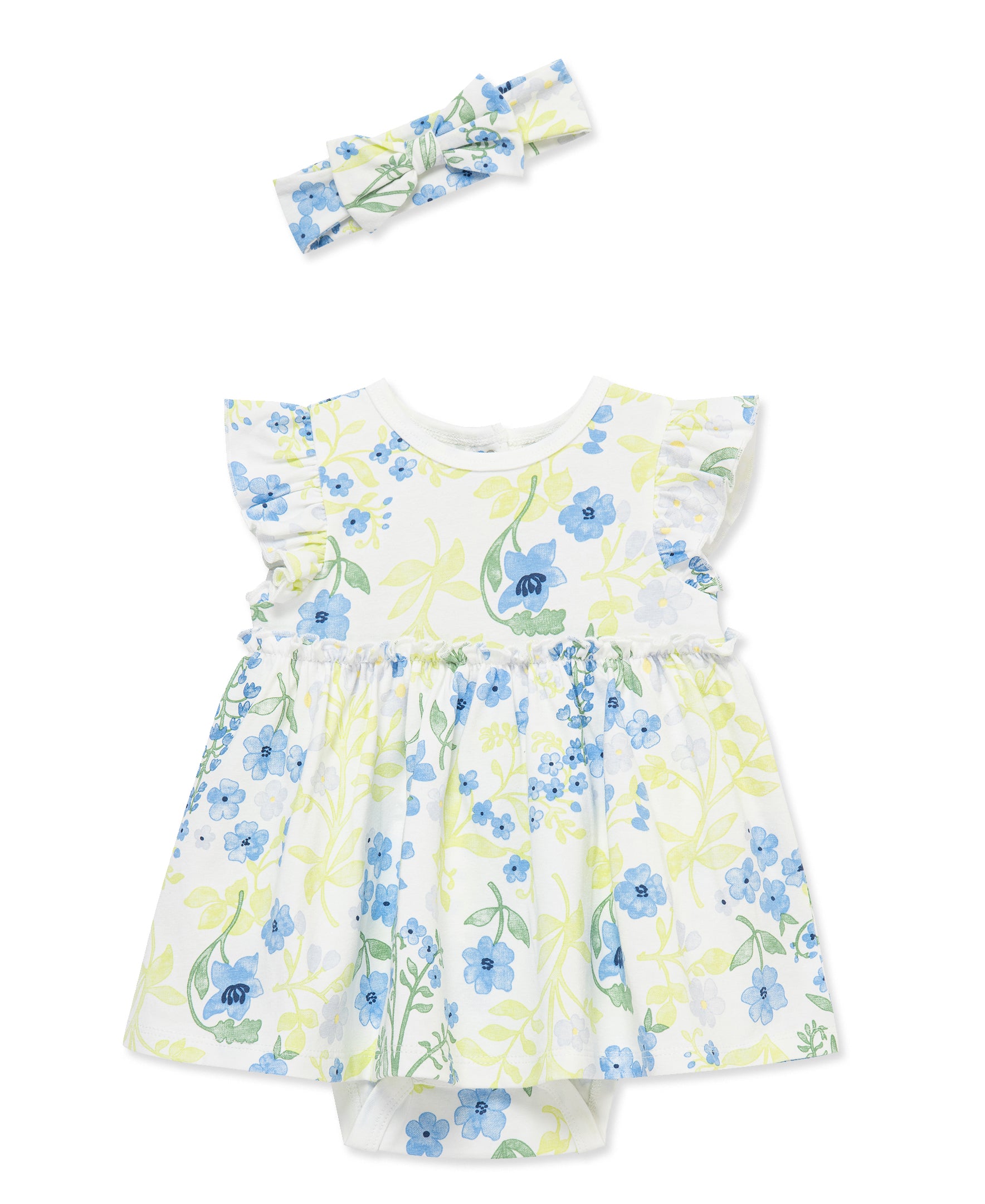 Bluebells Bodysuit Dress & Headband