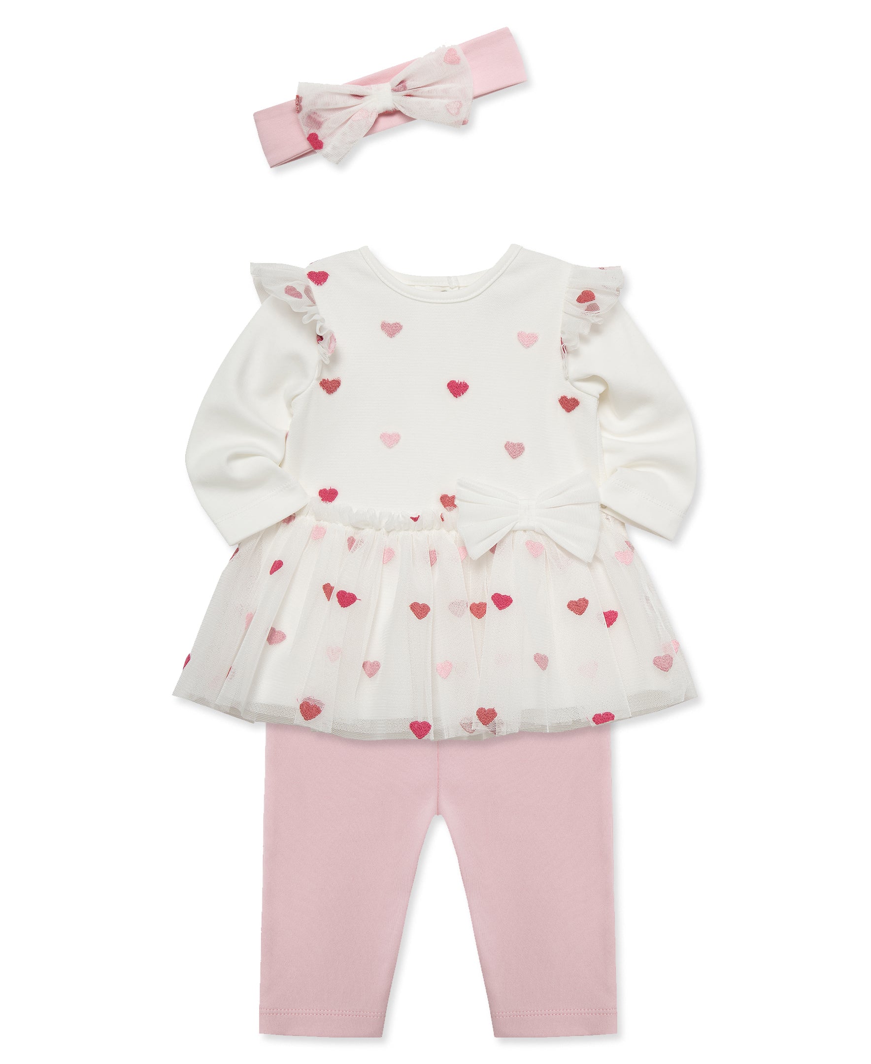 Hearts Tutu & Legging Set (3M-12M) - Little Me