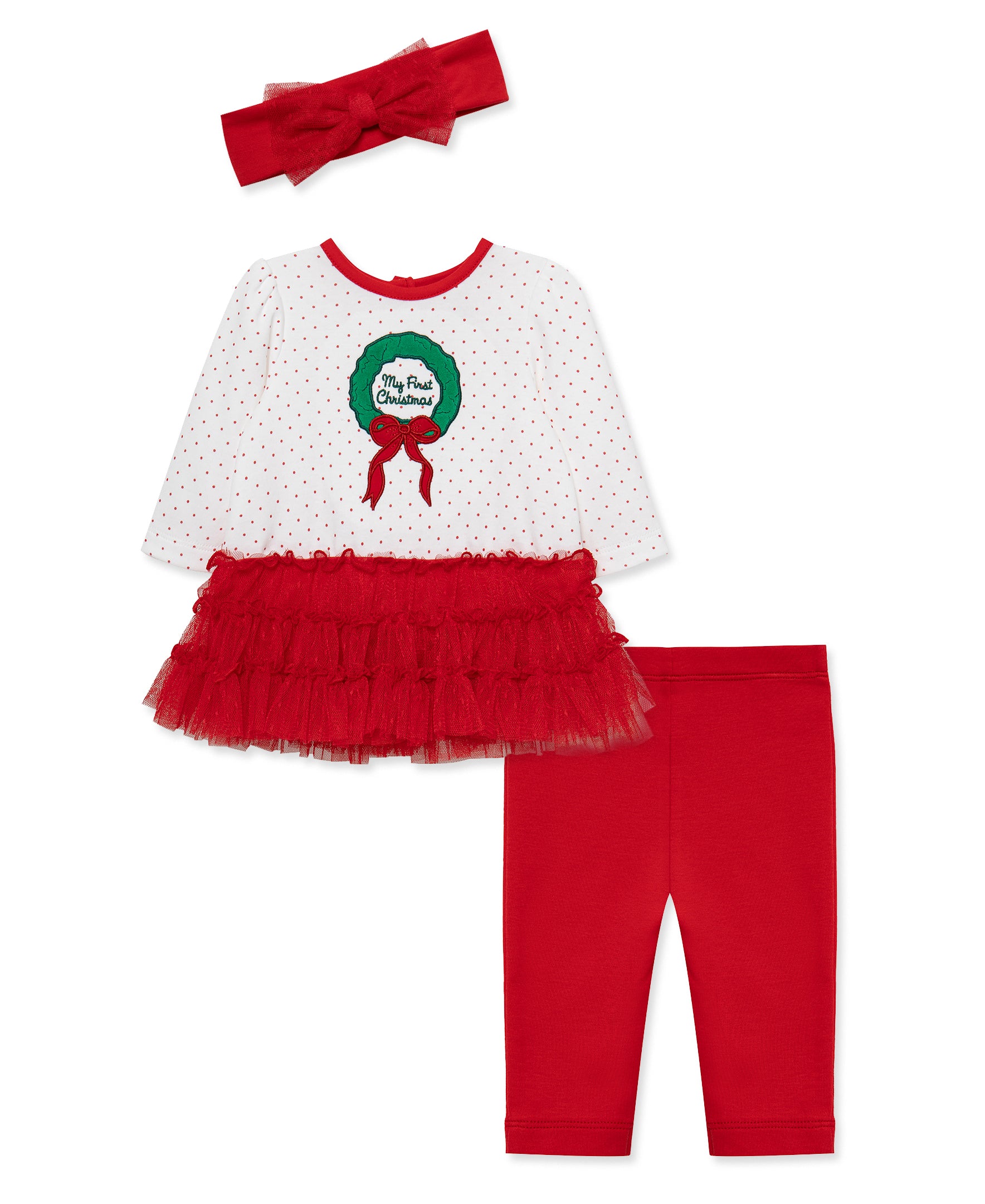 Wreath Tutu Dress Set (3M-12M) - Little Me