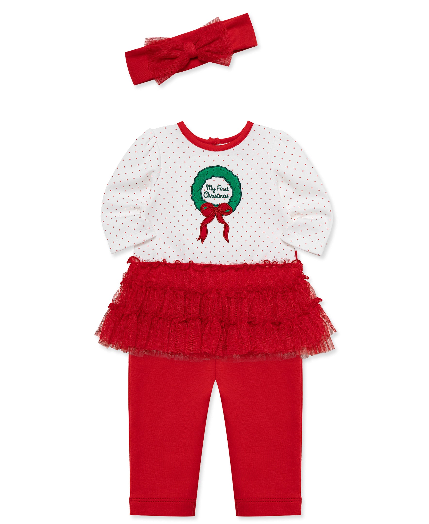 Wreath Tutu Dress Set (3M-12M) - Little Me