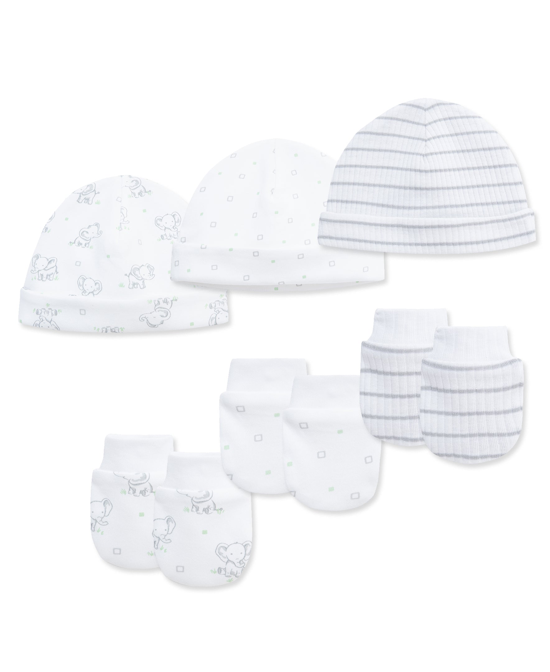 Baby Elephants Hat & Mitt Set - Little Me