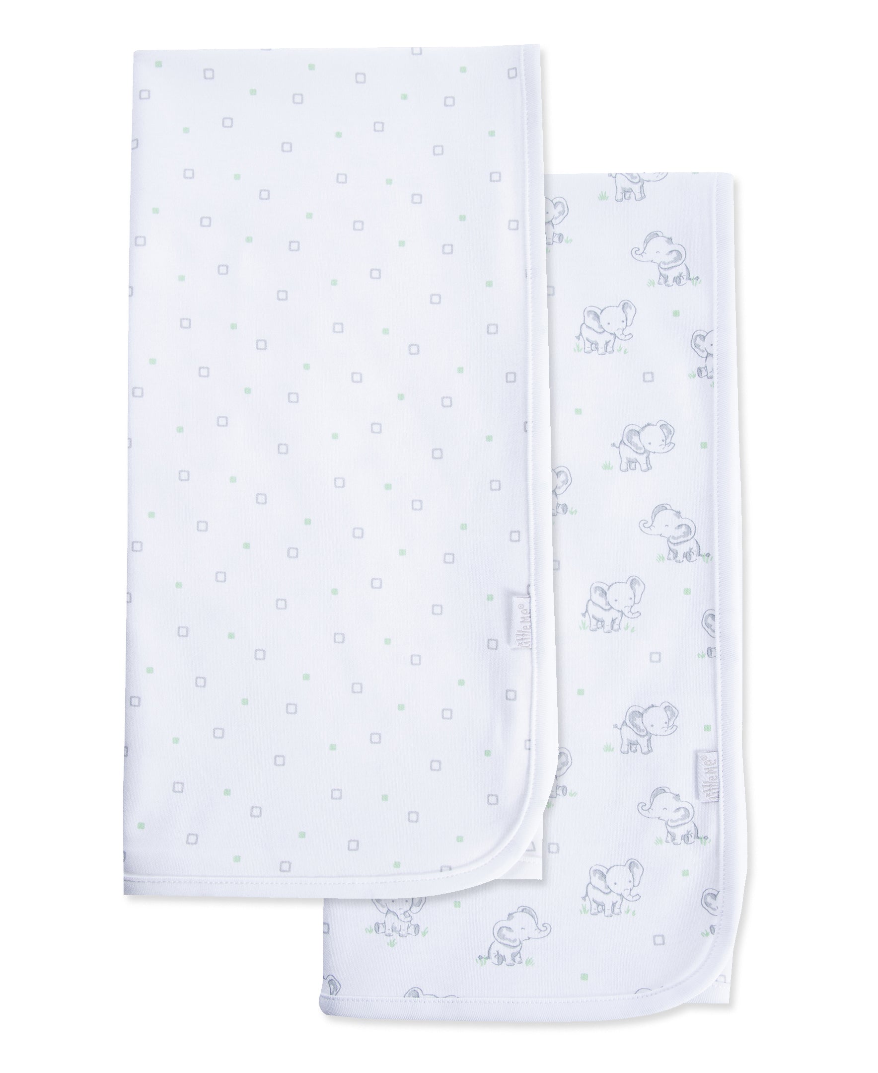 Baby Elephants Receiving Blankets (2-Pack) - Little Me