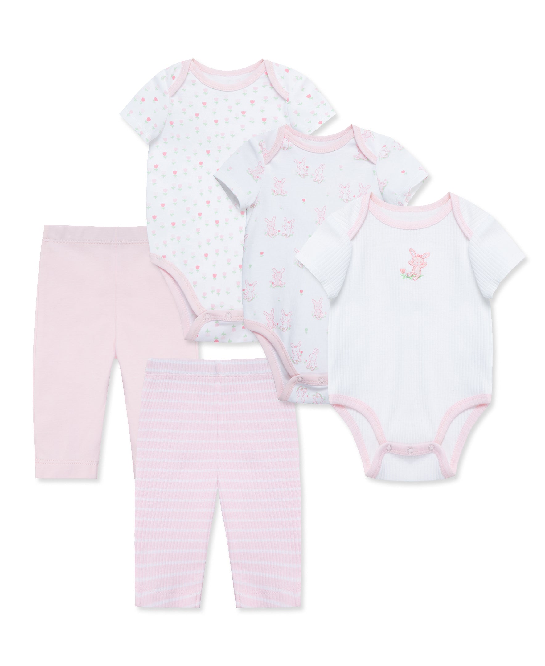 Cuddly Bunny 5-Piece Bodysuit & Pant Set - Little Me