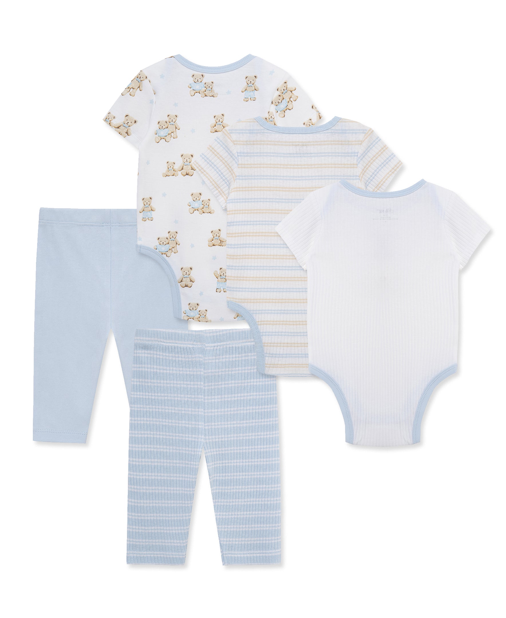 Dashing Bears 5-Piece Bodysuit & Pant Set - Little Me