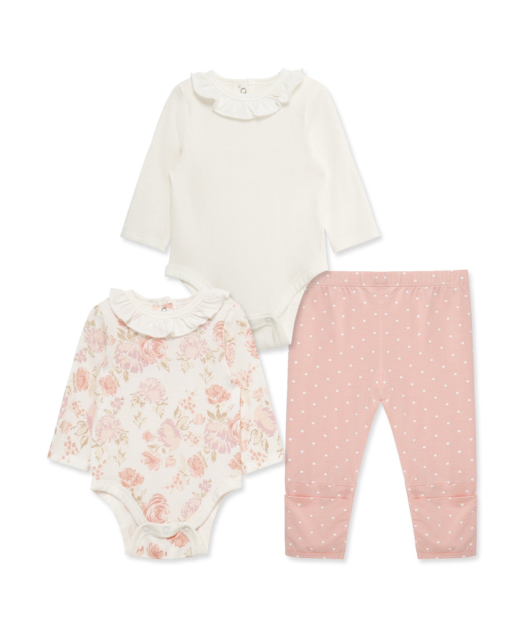 Fabulous Floral 3-Piece Bodysuit & Pant Set - Little Me