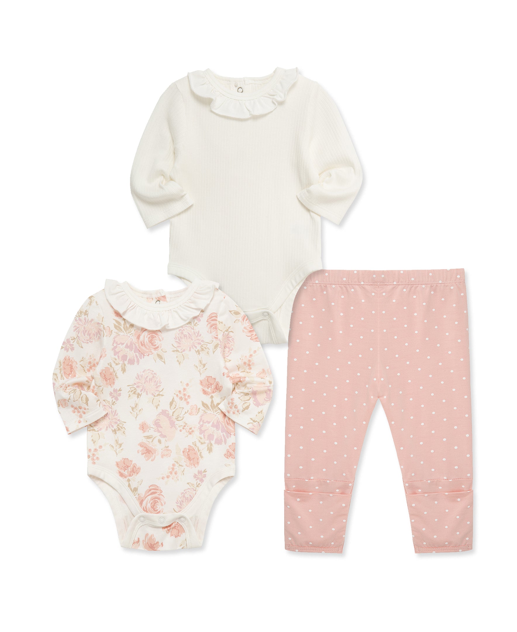 Fabulous Floral 3-Piece Bodysuit & Pant Set - Little Me