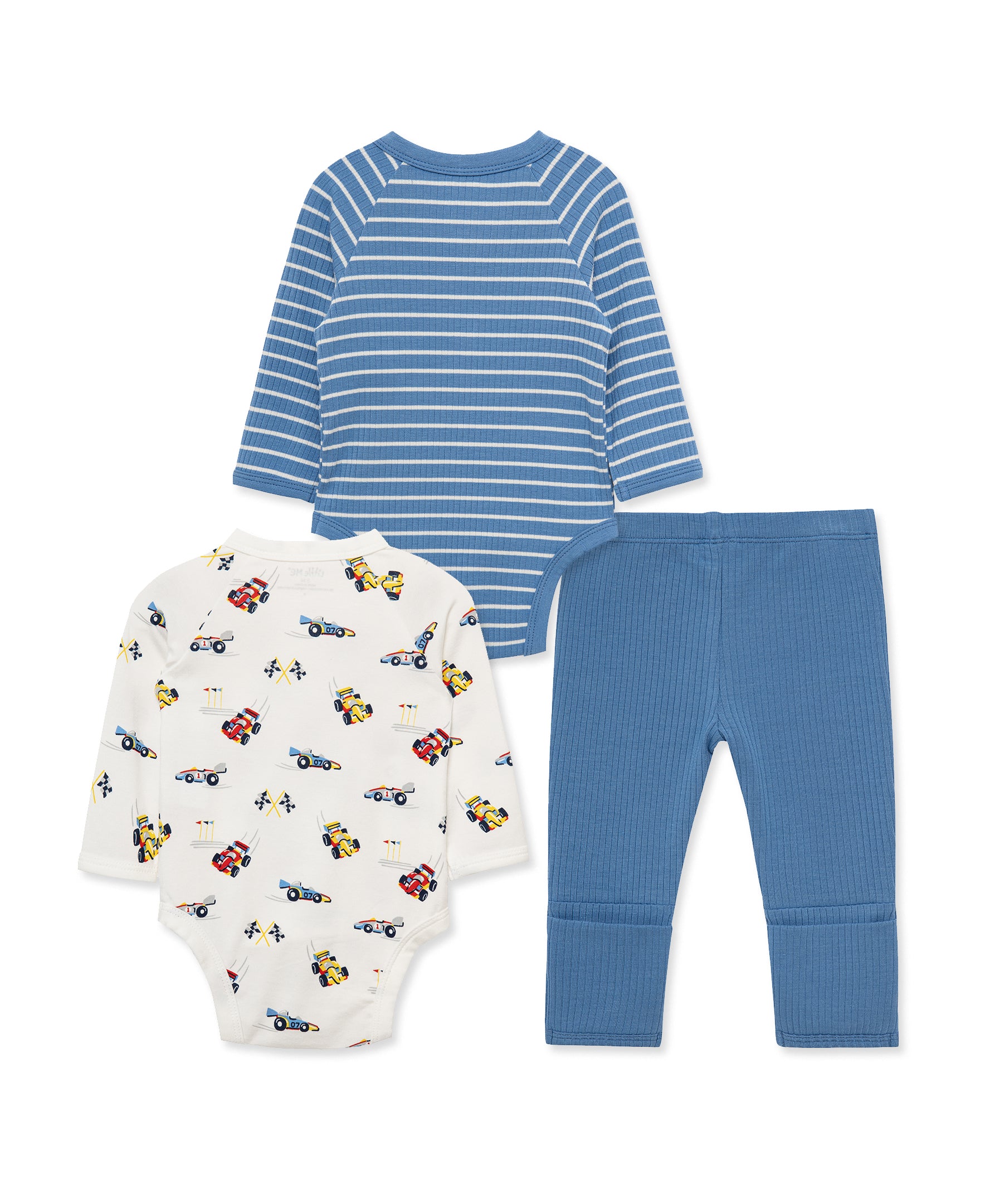 Grand Prix Cars 3-Piece Bodysuit & Pant Set - Little Me