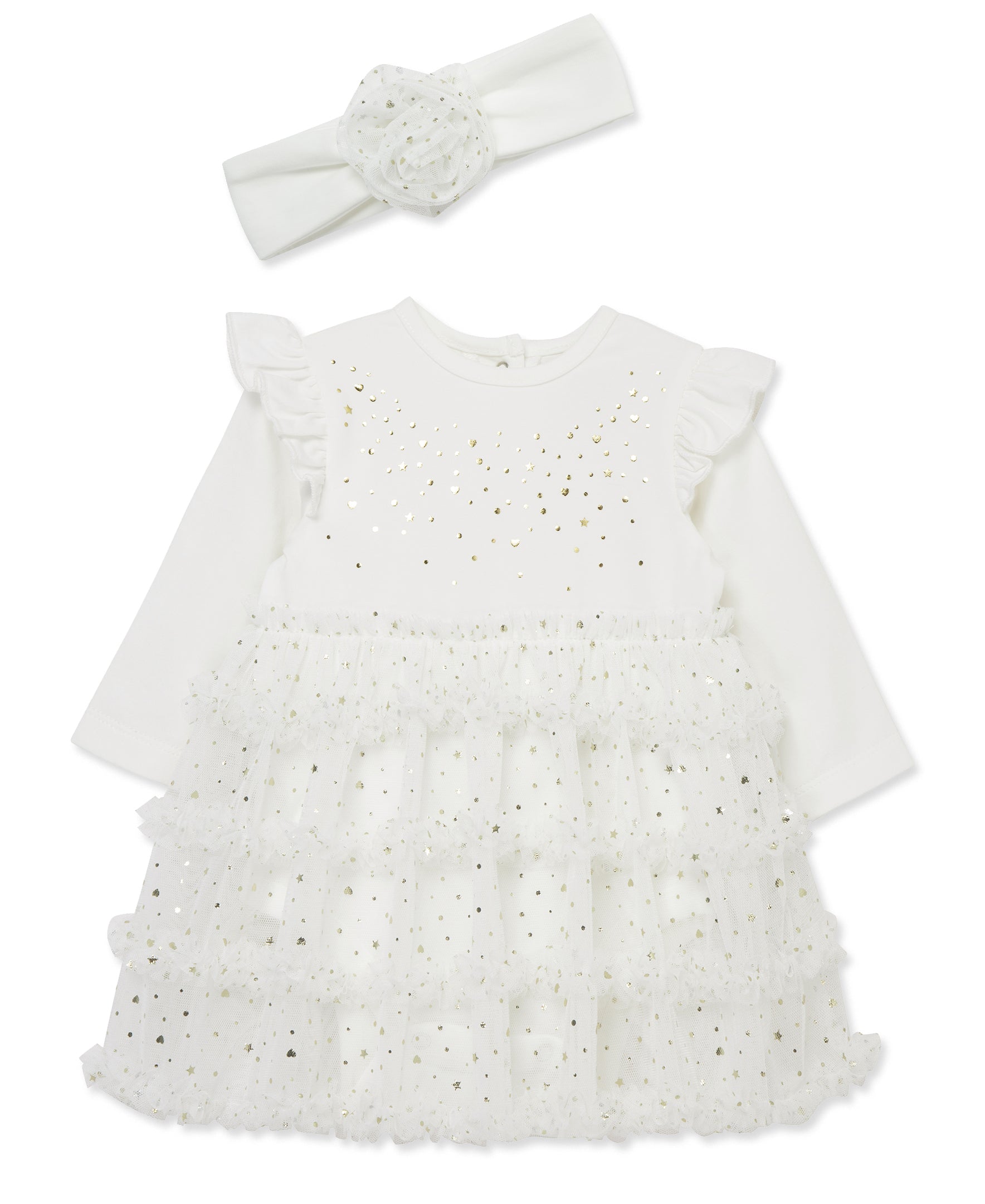 Bows Star Shine Tutu & Headband Set (3M-9M) - Little Me