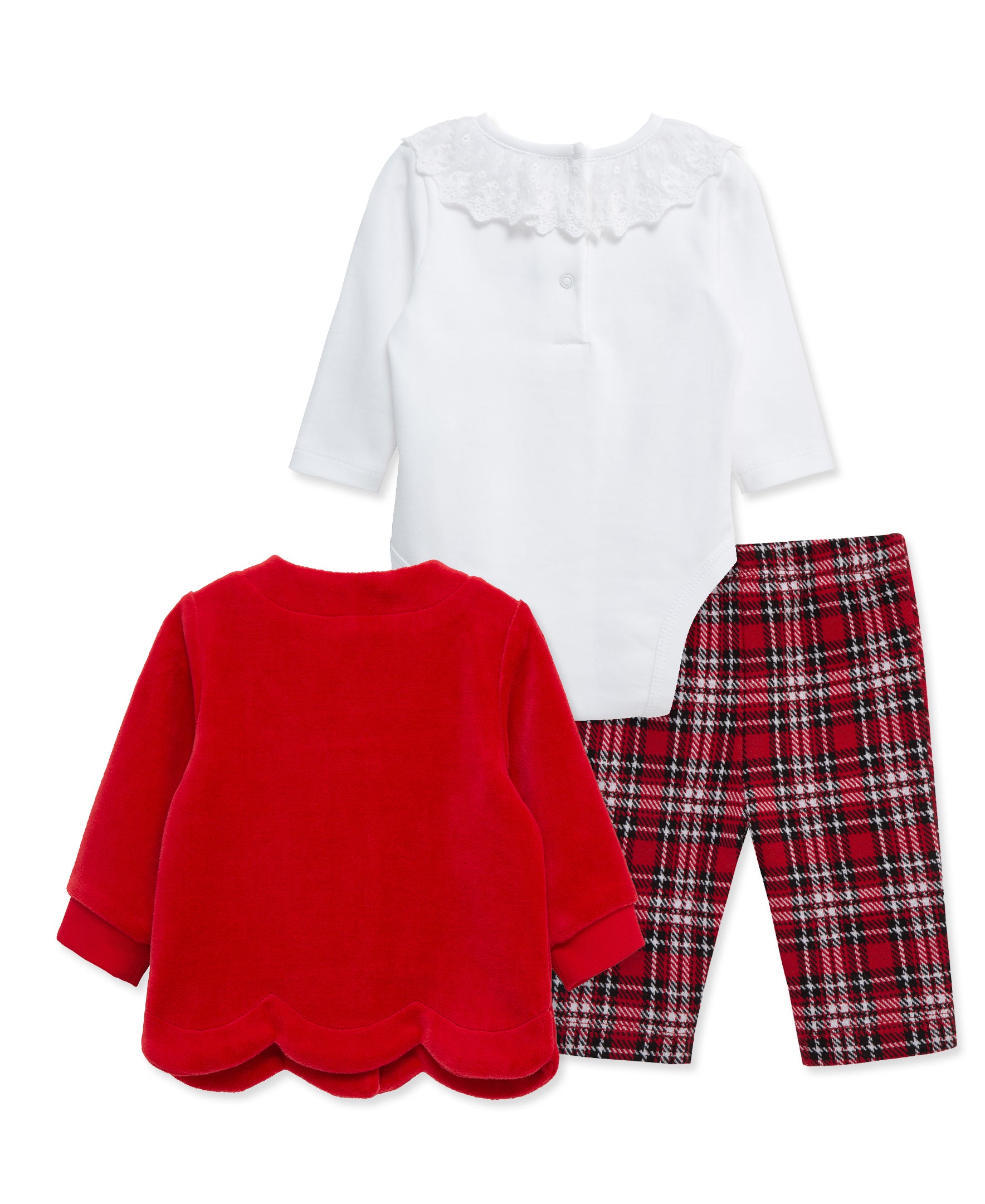 Bows 3 Piece Cardigan Set (3M-12M)