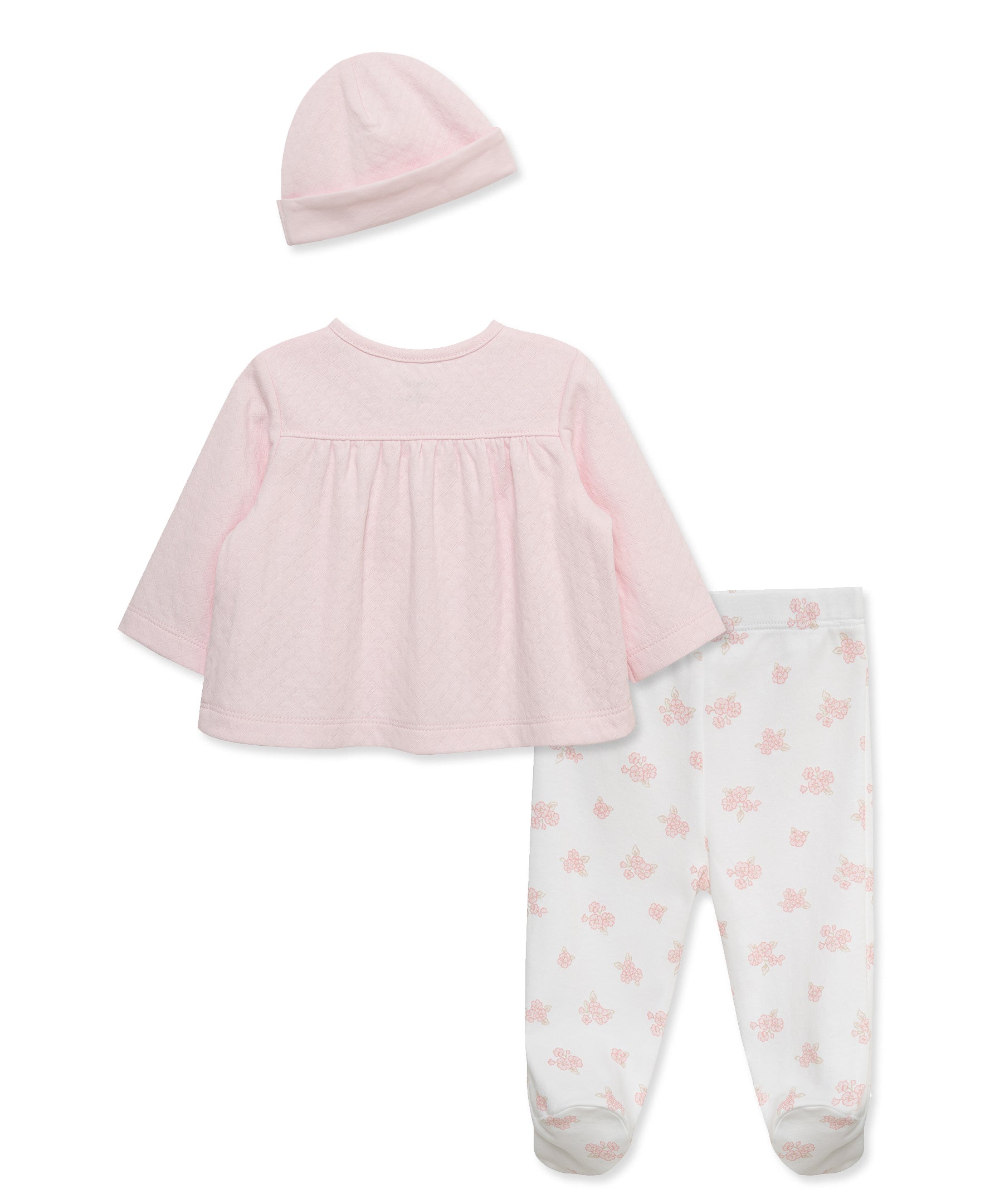 Dainty Bears Cardigan Set & Hat - Little Me