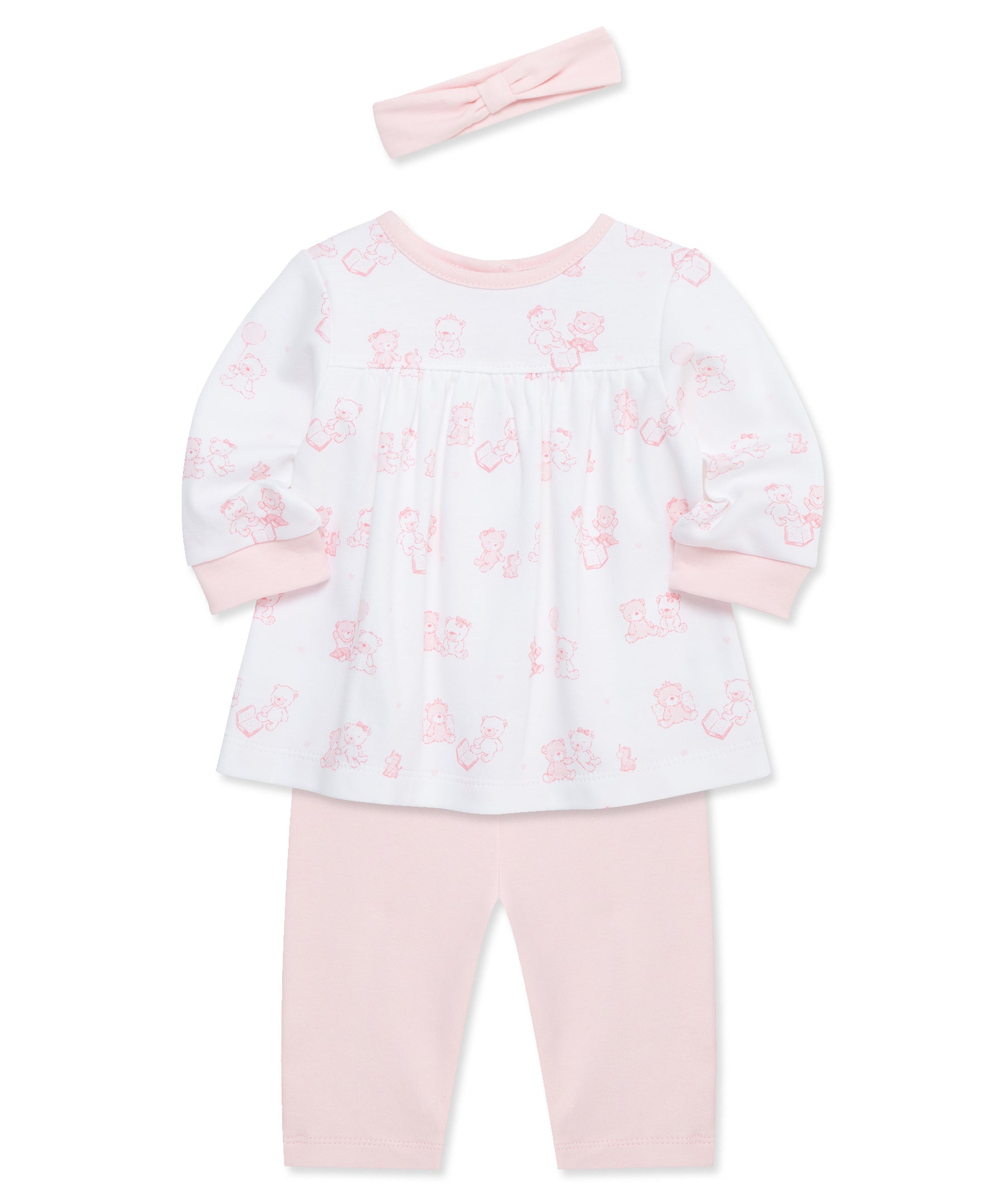 Joyful Bears 3-Piece Pant Set & Headband - Little Me