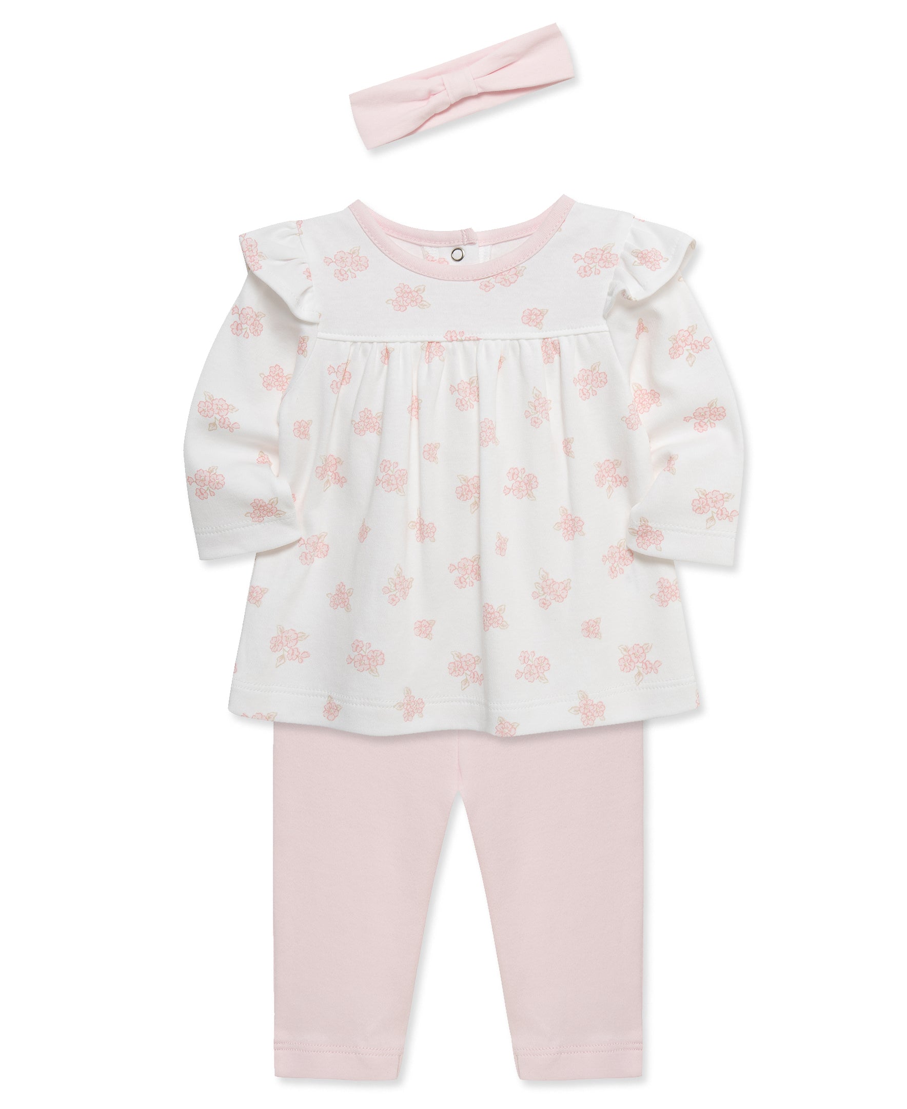 Dainty Bears 3-Piece Pant Set & Headband - Little Me