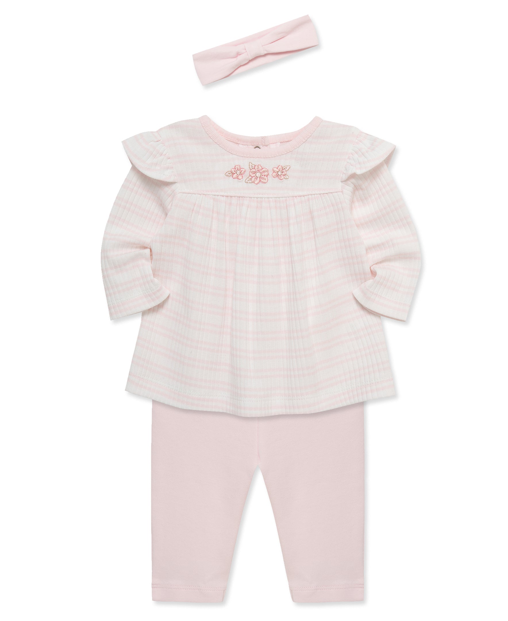 Dainty Bears 3-Piece Pant Set & Headband - Little Me