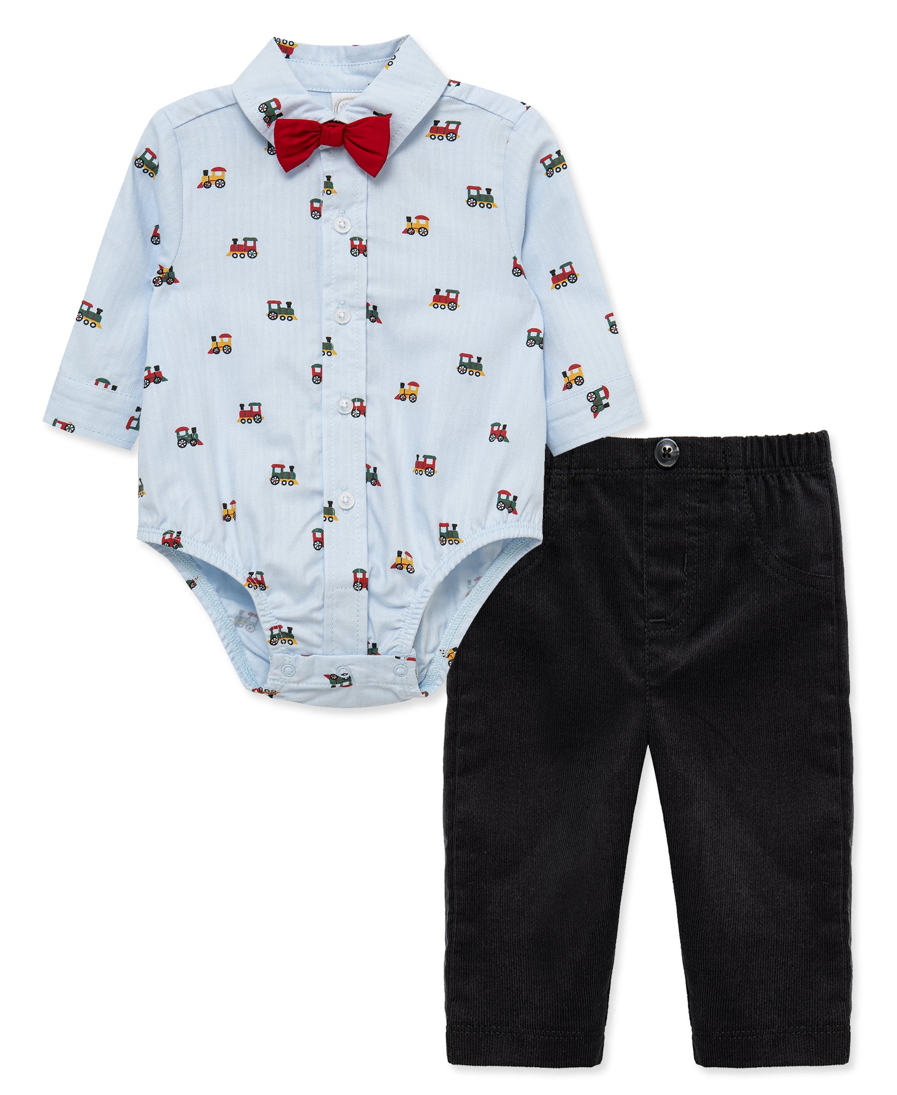 Train Treasures Dressy Pant Set (3M-9M) - Little Me