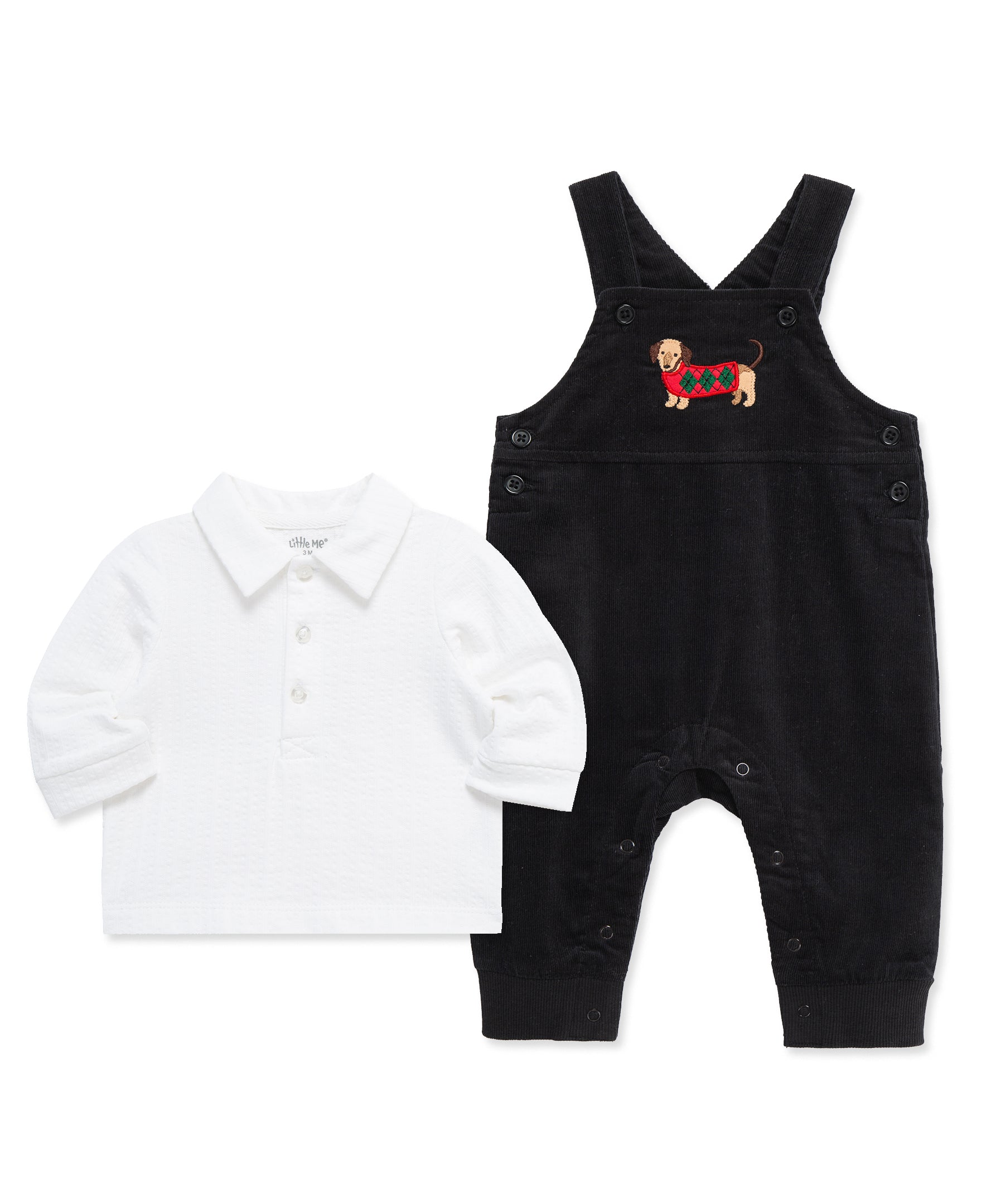 Party Pups Overall Set (3M-9M)