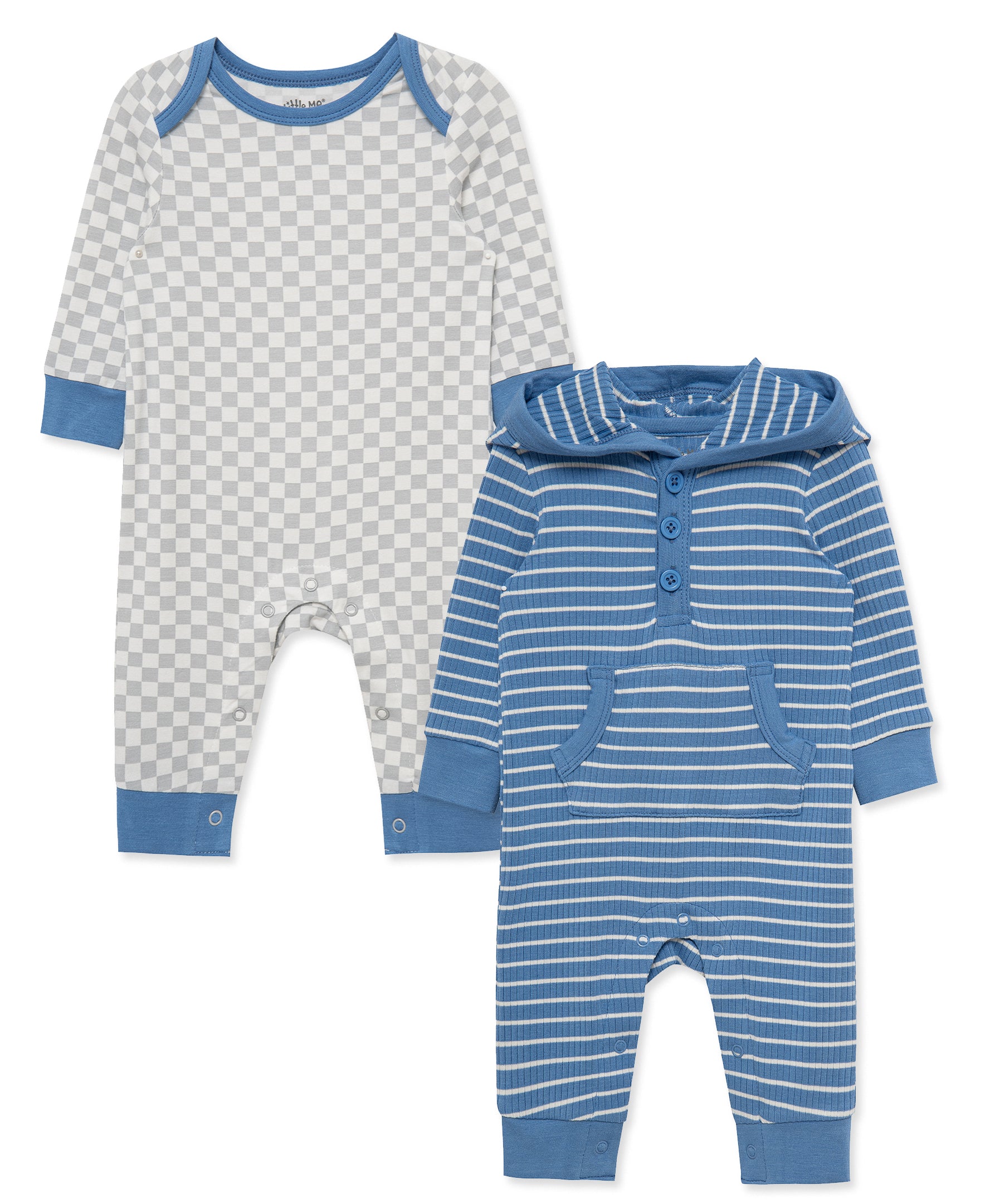 Grand Prix Checker Coveralls 2-Pack - Little Me