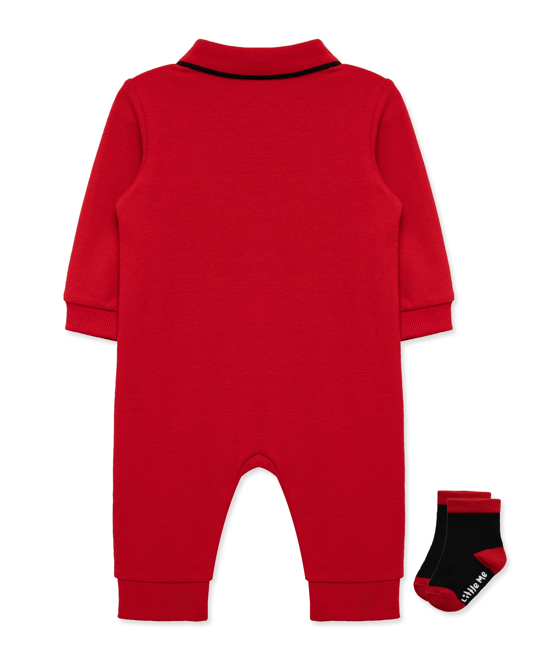 Train Treasures Coverall & Sock Set (3M-9M) - Little Me