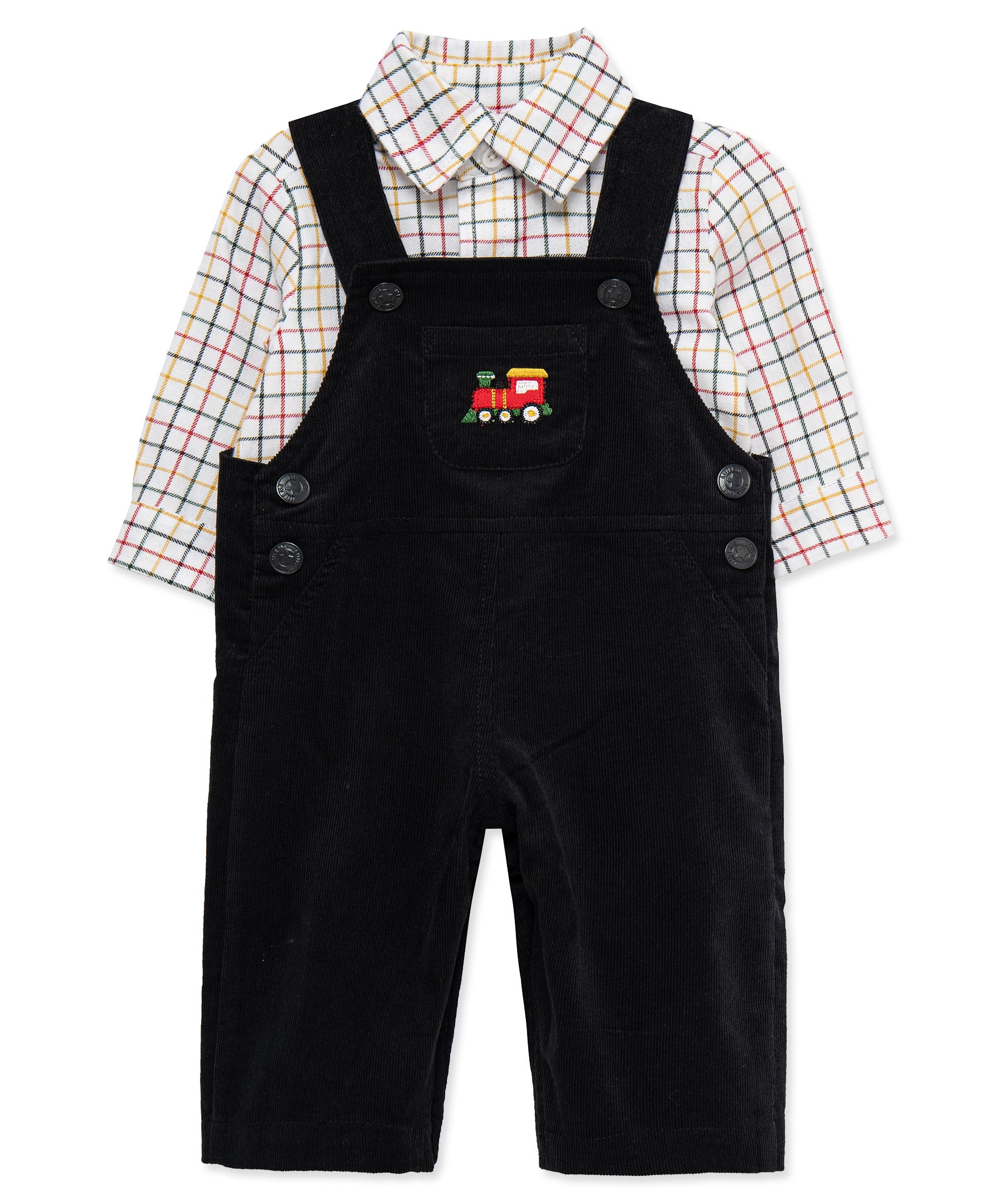 Train Treasures Overall Set (3M-9M) - Little Me