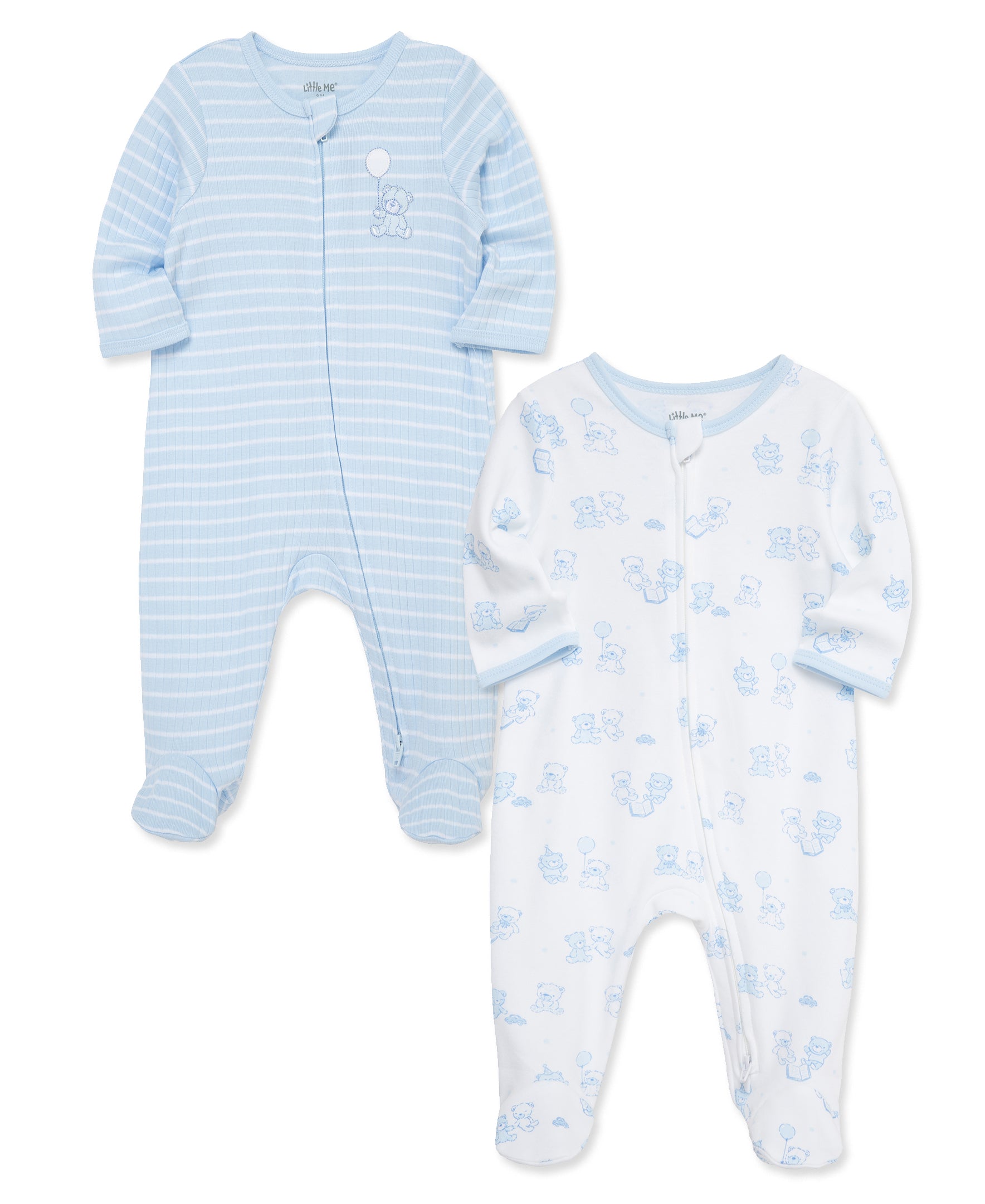 Playful Bears Footies (2-Pack) - Little Me