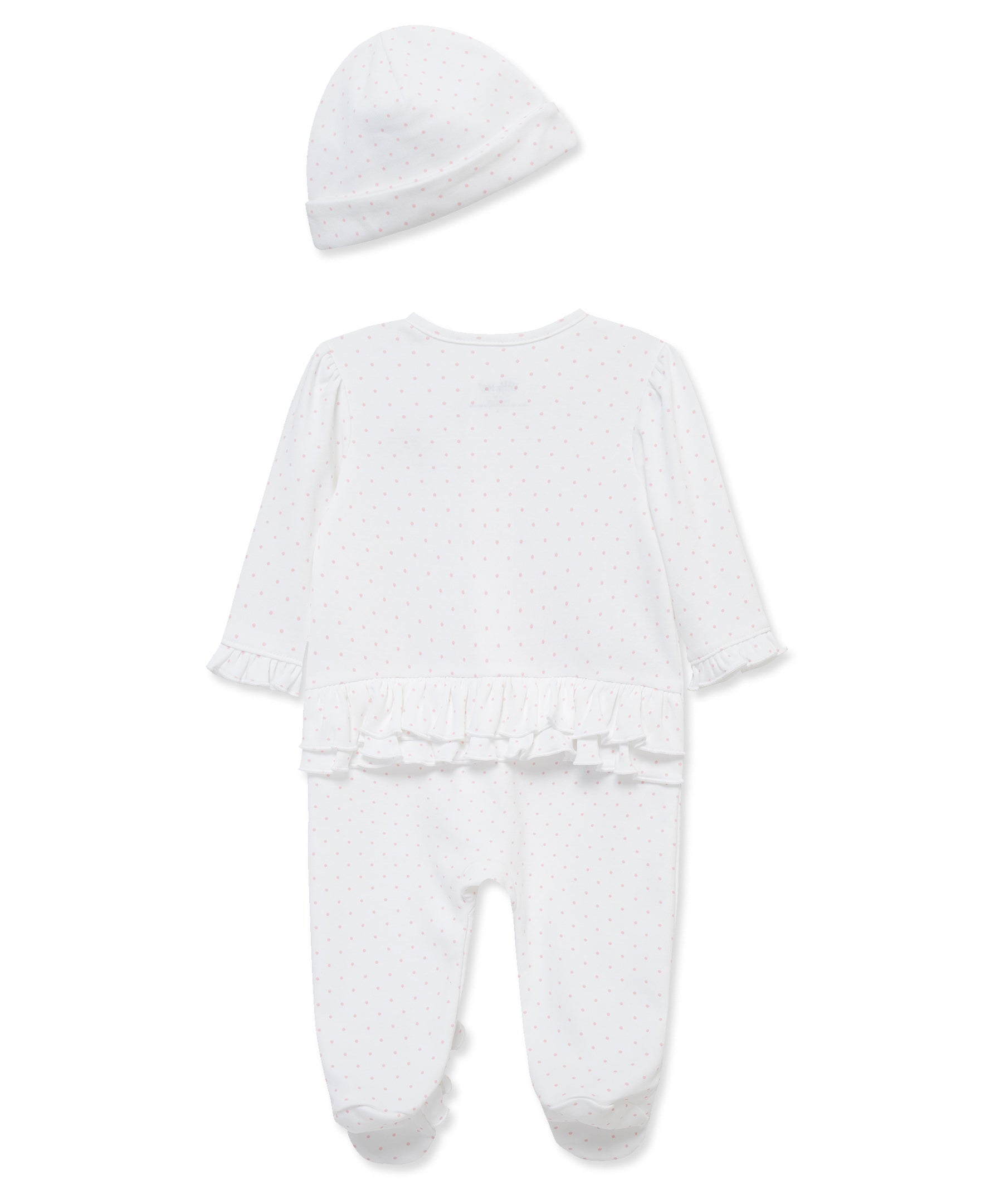 Bouquet 2-Way-Zip Footed One-Piece & Hat