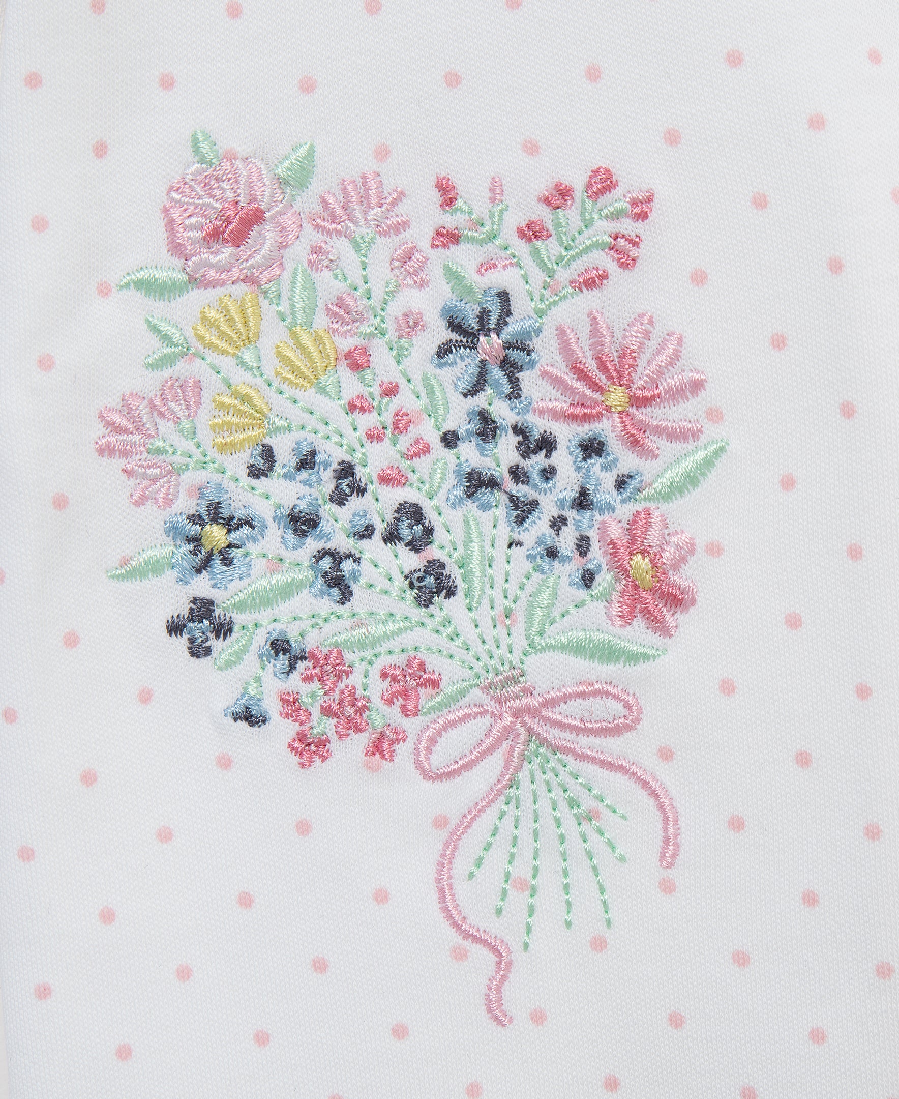 Bouquet 2-Way-Zip Footed One-Piece & Hat