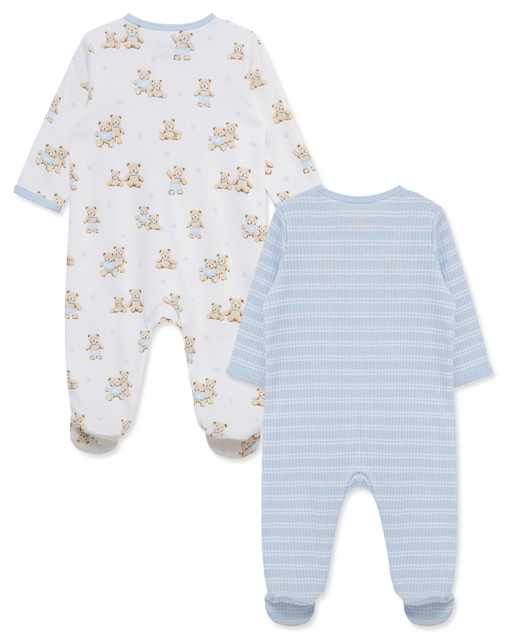 Dashing Bears 2-Way-Zip Footies 2-Pack - Little Me