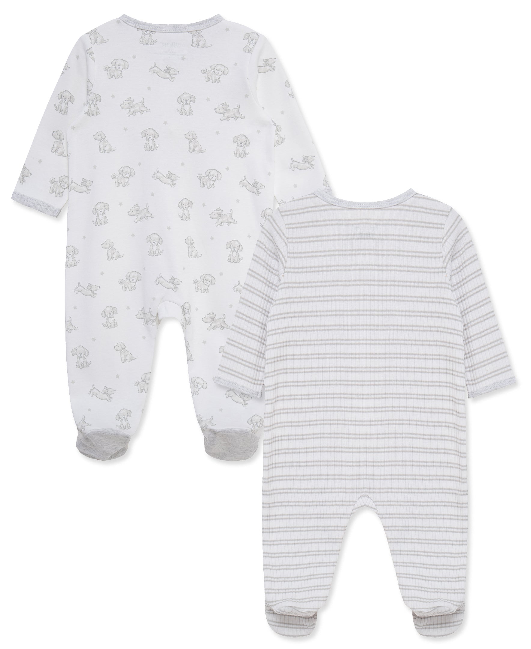 Cuddly Puppies 2-Way-Zip Footies (2-Pack) - Little Me