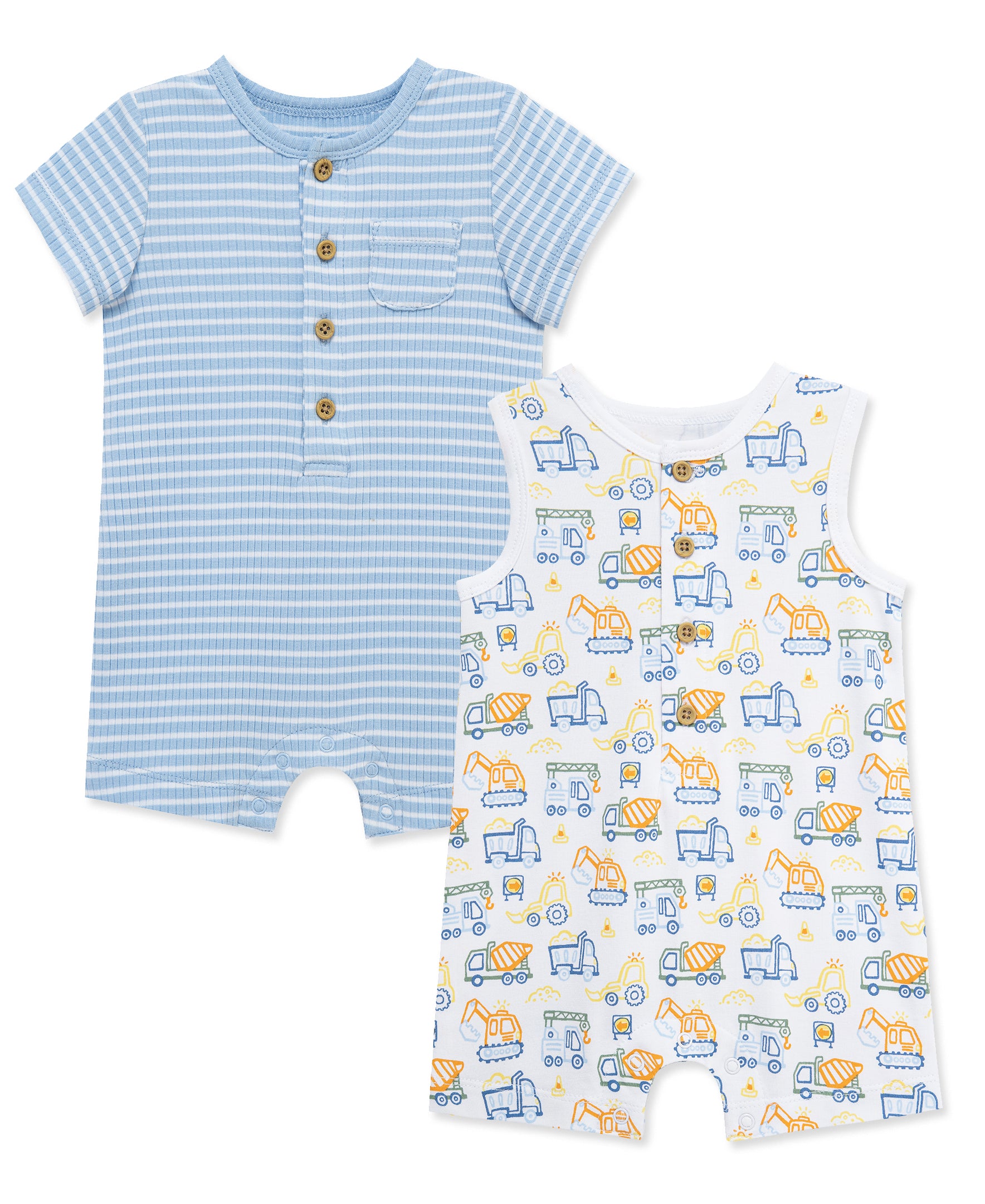 Trucks Rompers (2-Pack) - Little Me