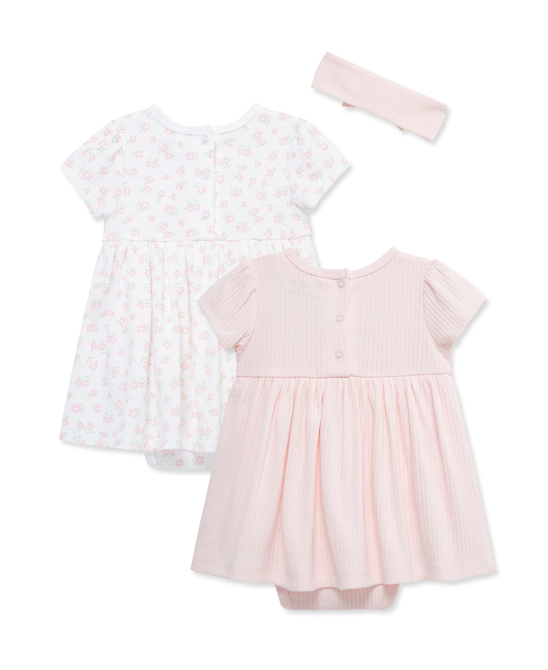 Pretty Puppies Bodysuit Dresses & Headband Set - Little Me