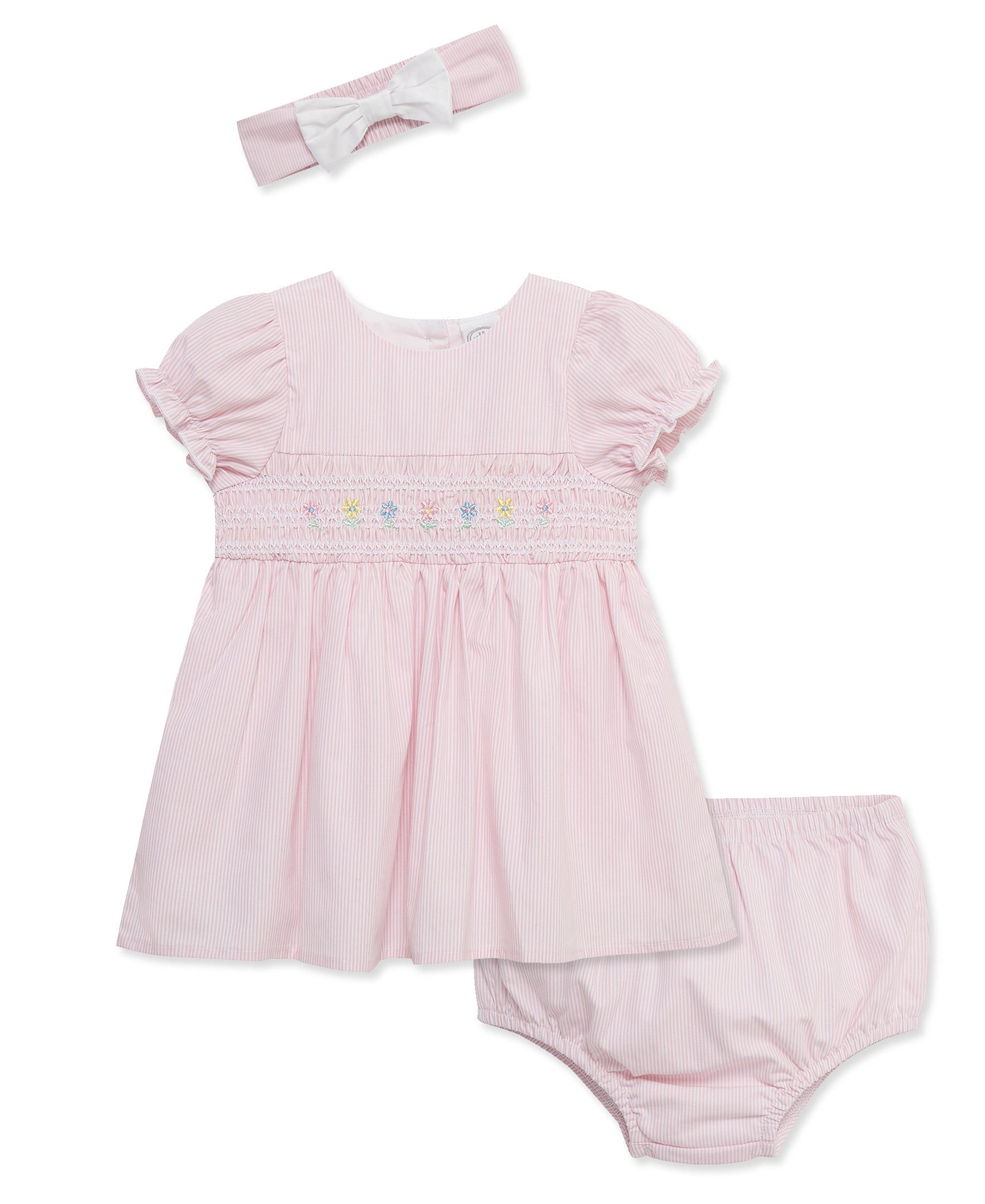 Smocked Dress Set & Headband