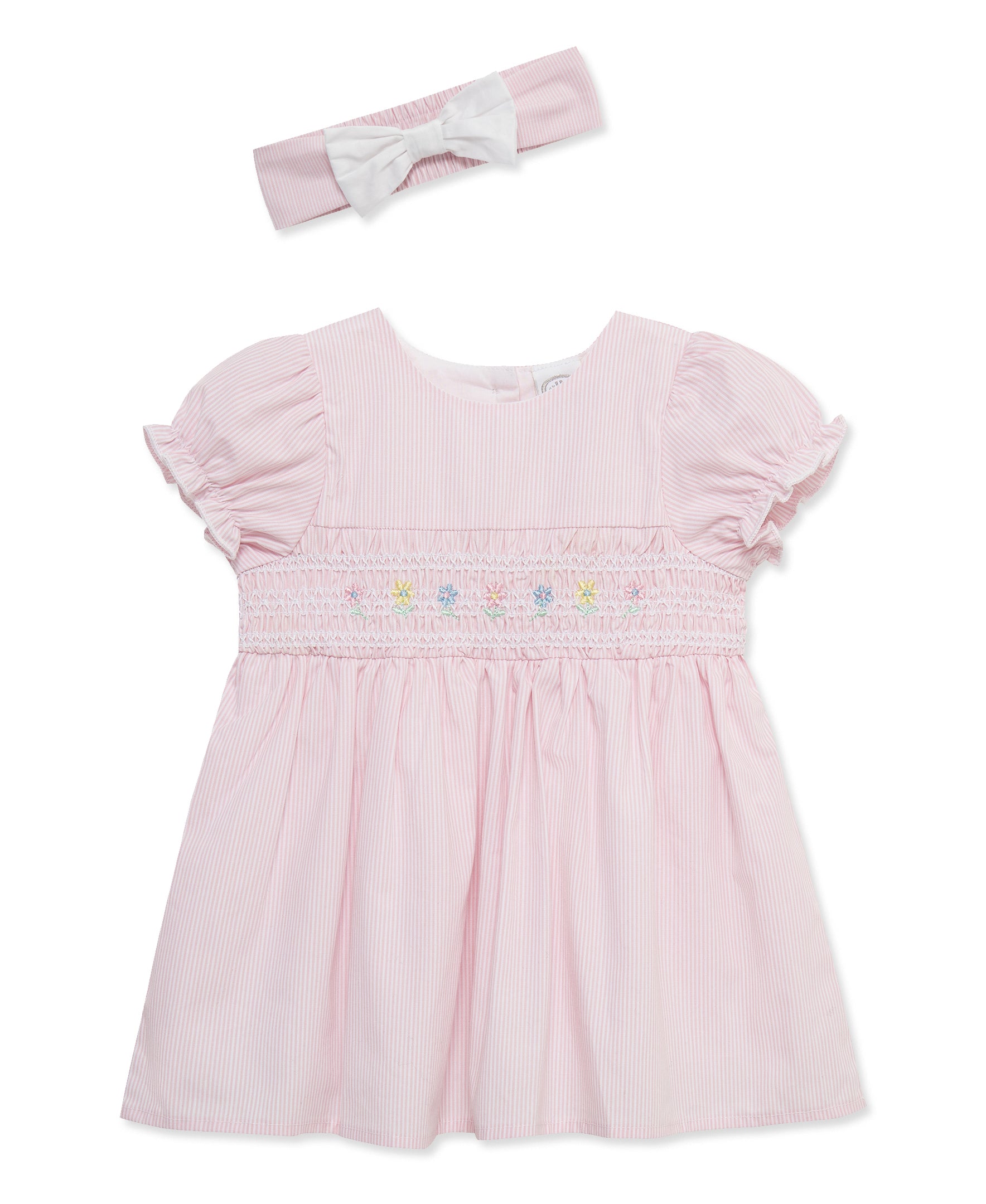 Smocked Dress Set & Headband
