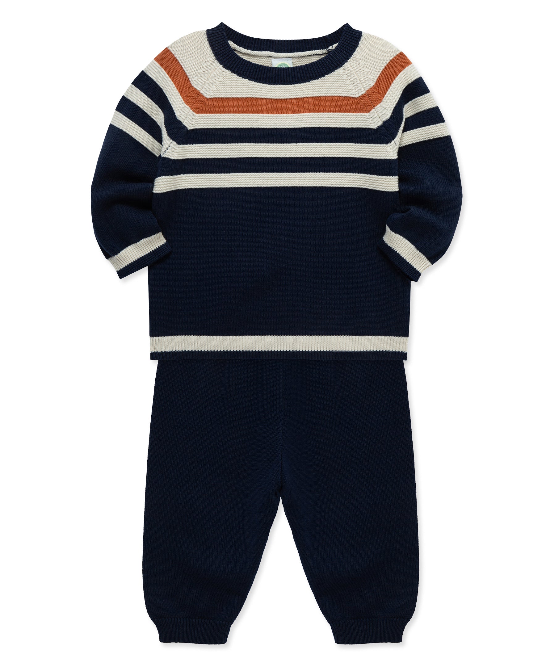 Blue Stripe Sweater Set (12M-24M)