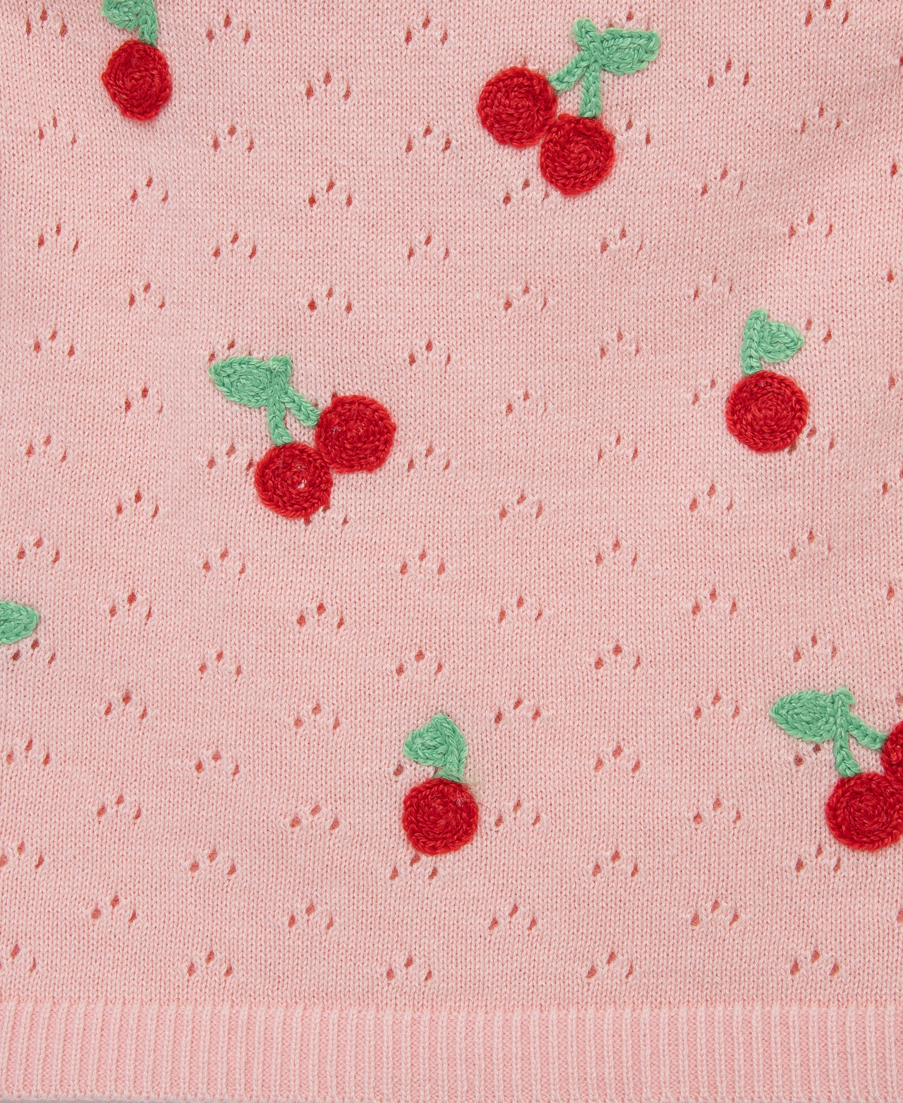 Cherry Pointelle Knit Short Set (12M-24M) - Little Me