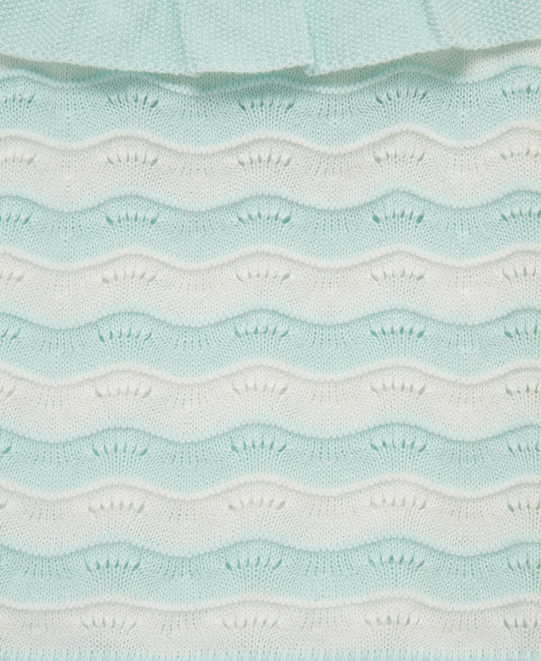 Aqua Pointelle Knit Short Set (12M-24M) - Little Me