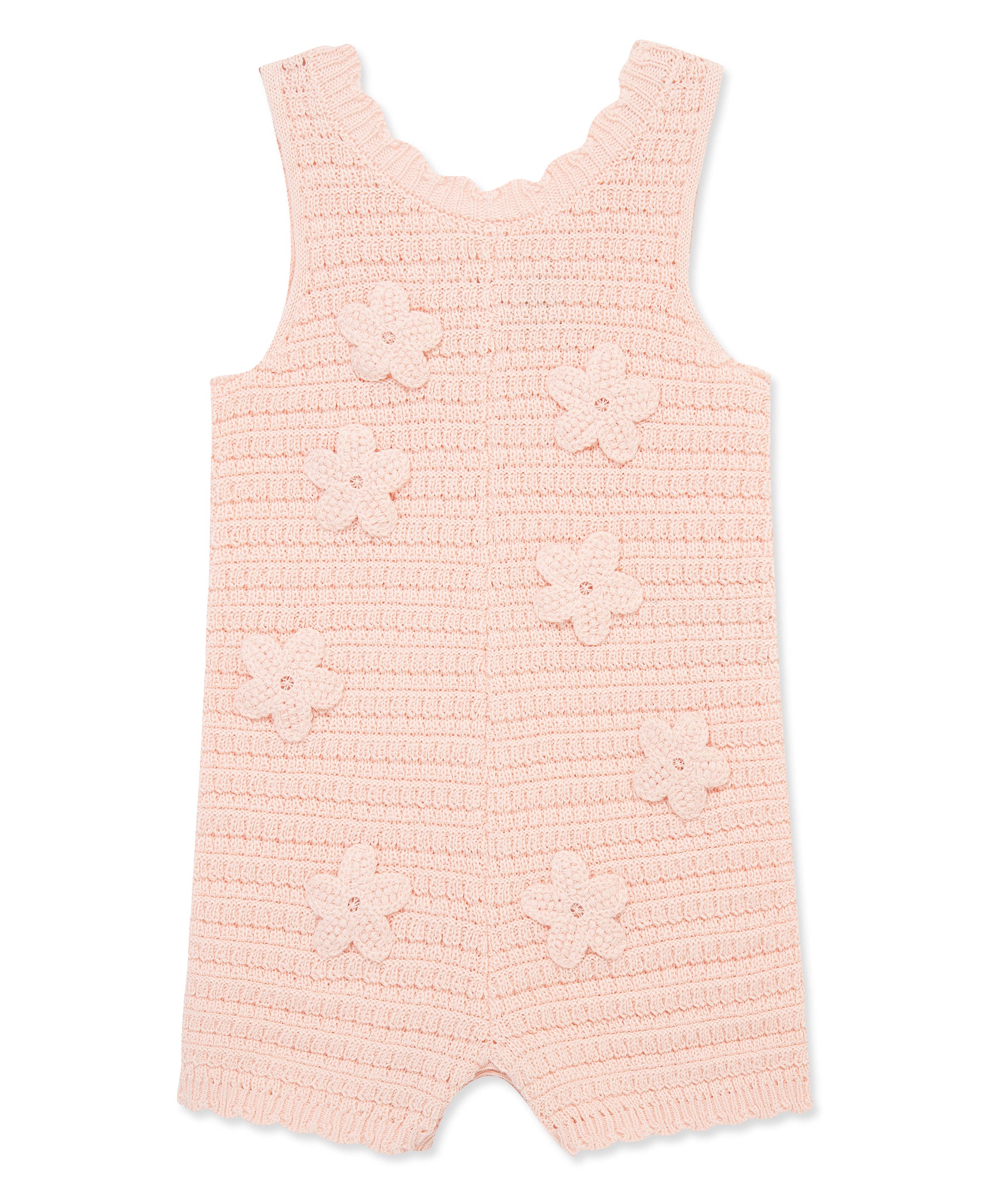 Flower Pointelle Knit Romper (12M-24M) - Little Me