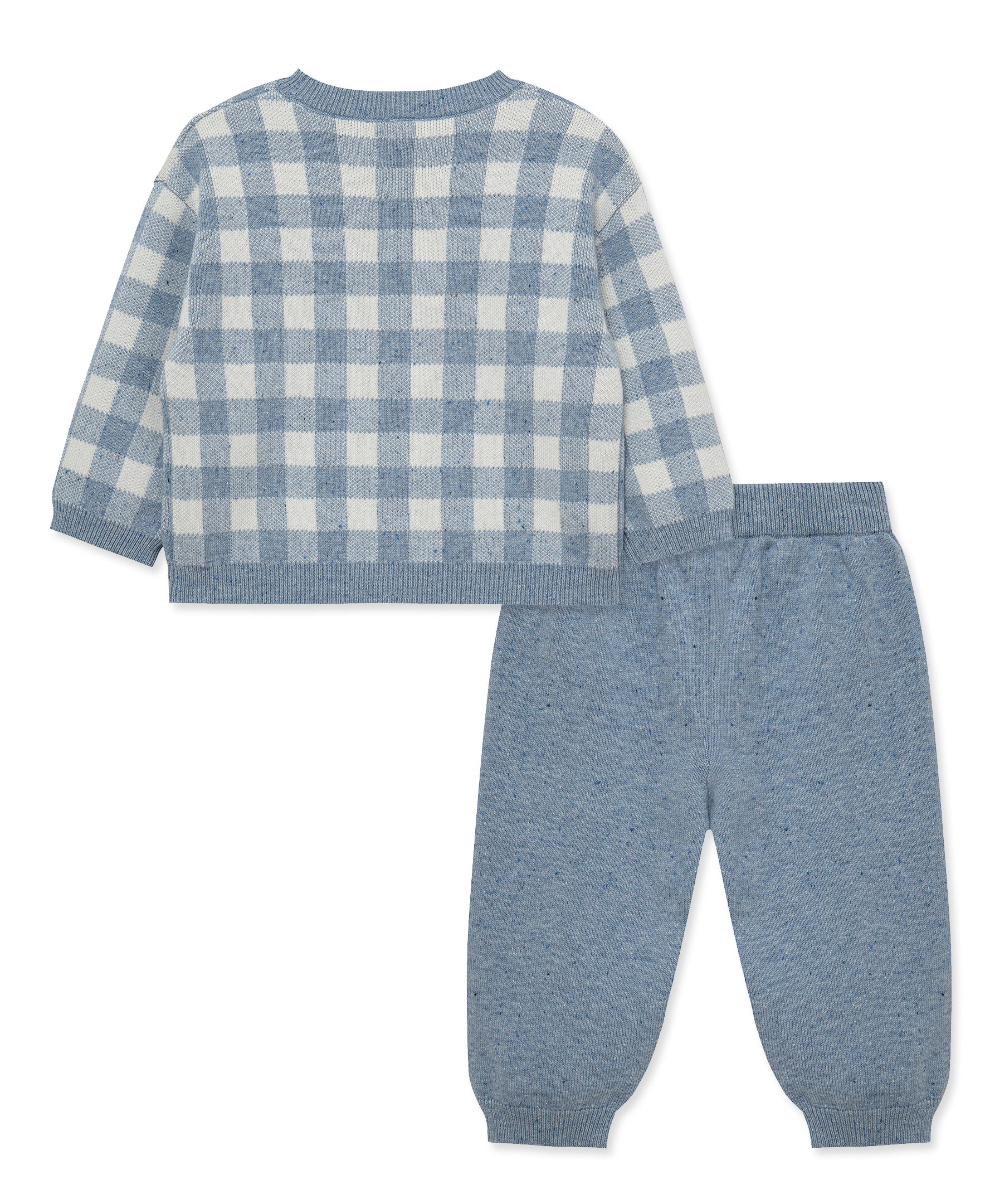 Blue Gingham Sweater Set (2T-4T) - Little Me