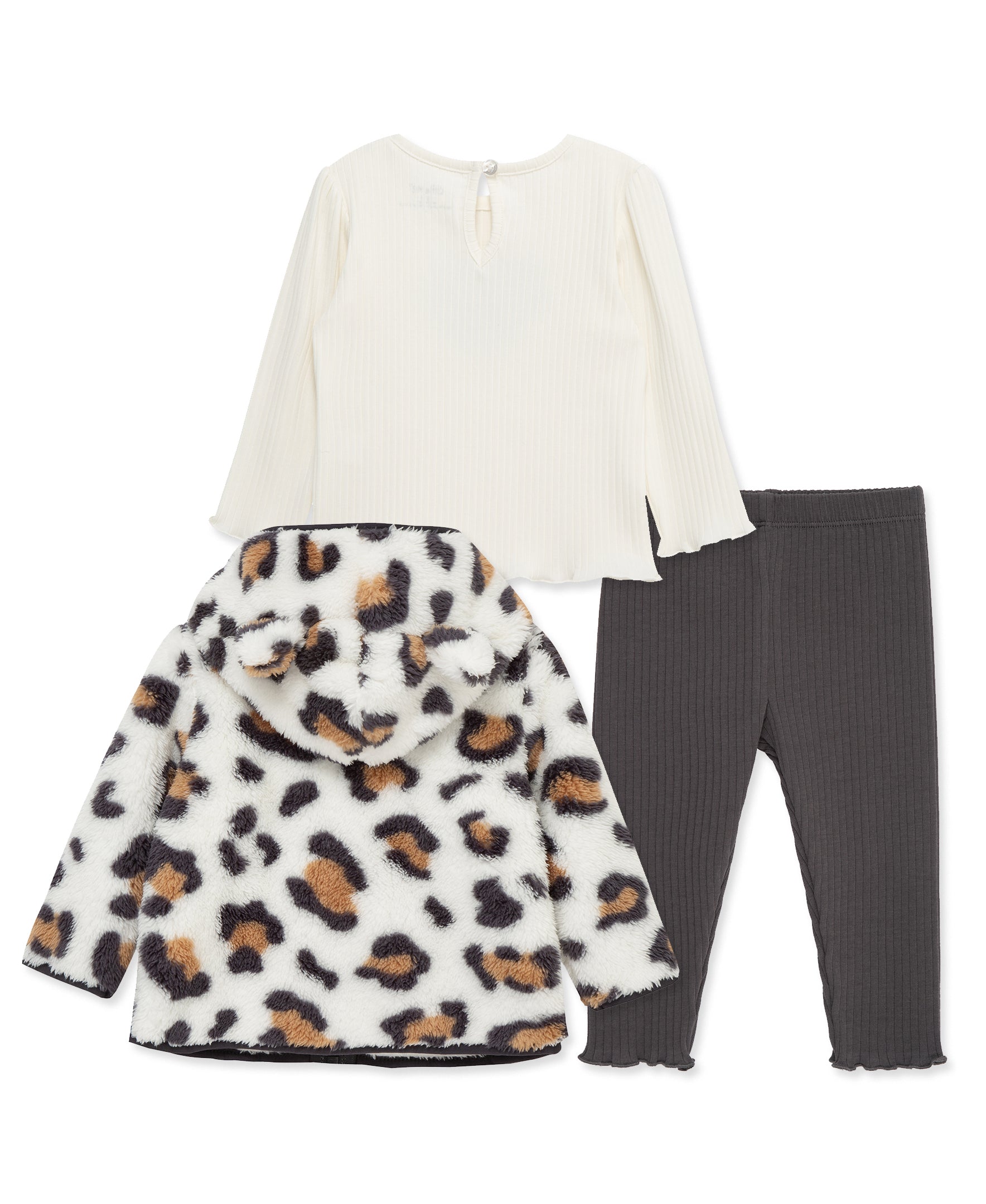 Leopard 3-Piece Toddler Sherpa Set (2T-4T) - Little Me