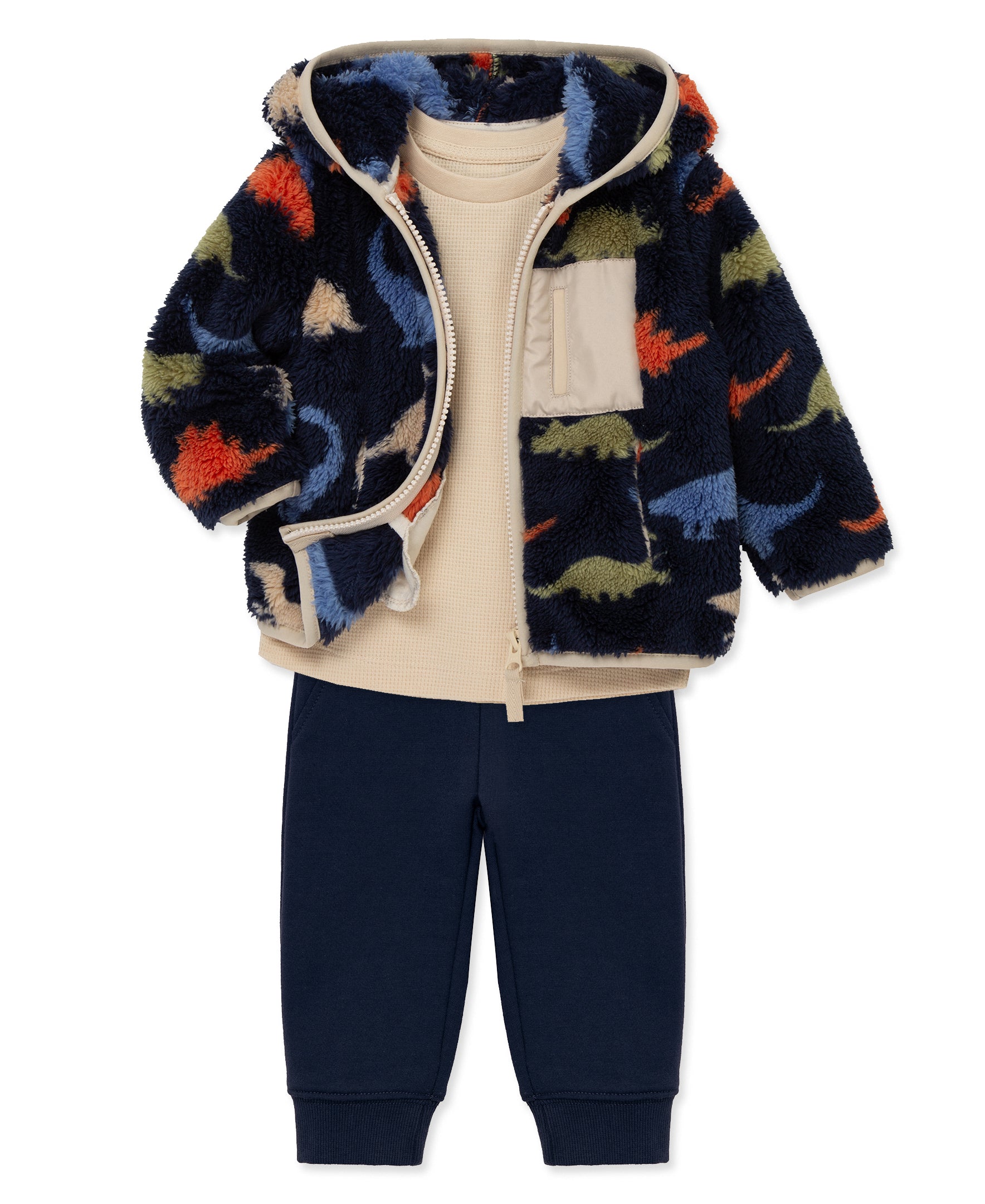 Dino 3-Piece Sherpa Set (12M-24M) - Little Me