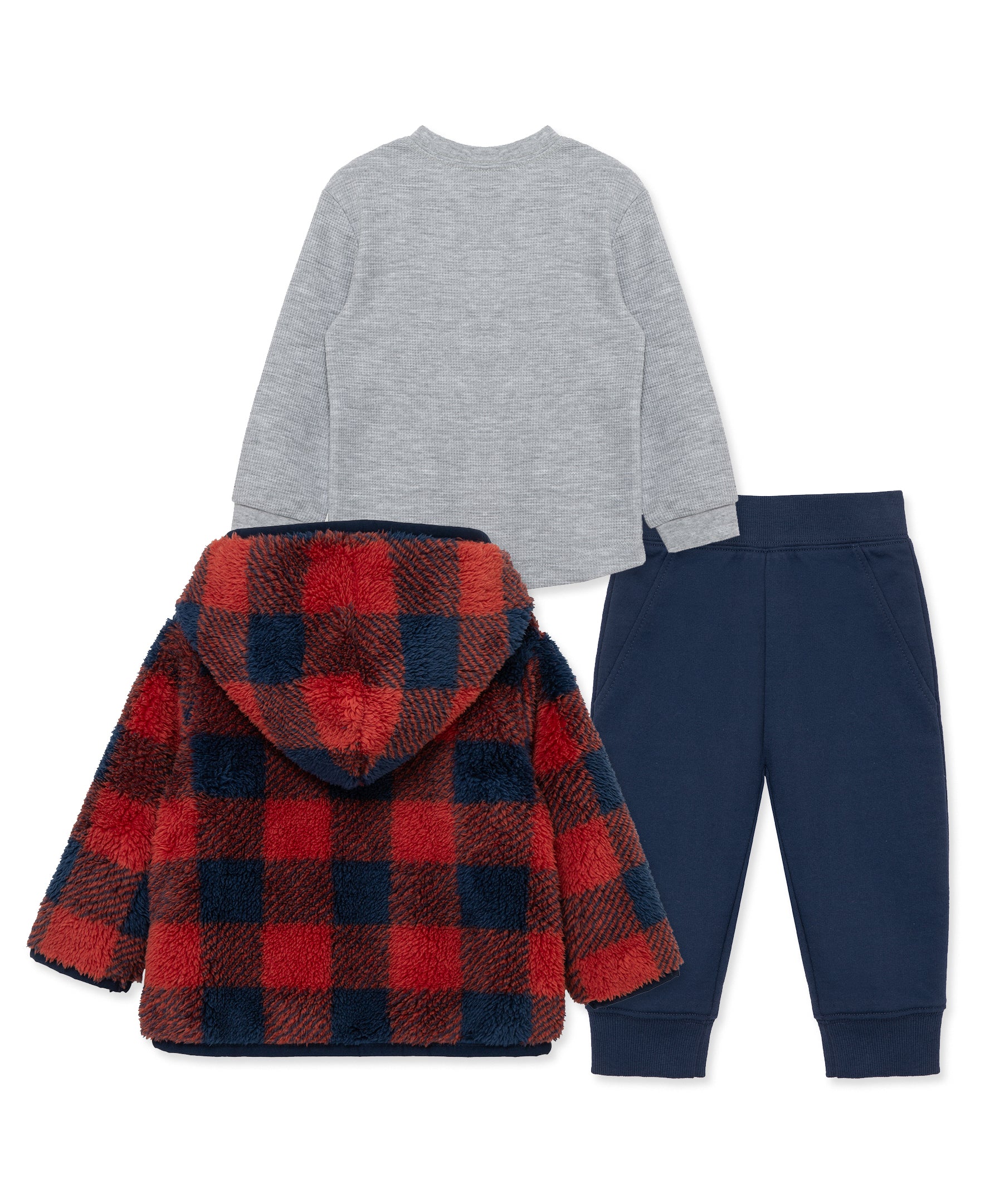 Check 3-Piece Sherpa Set (12M-24M) - Little Me