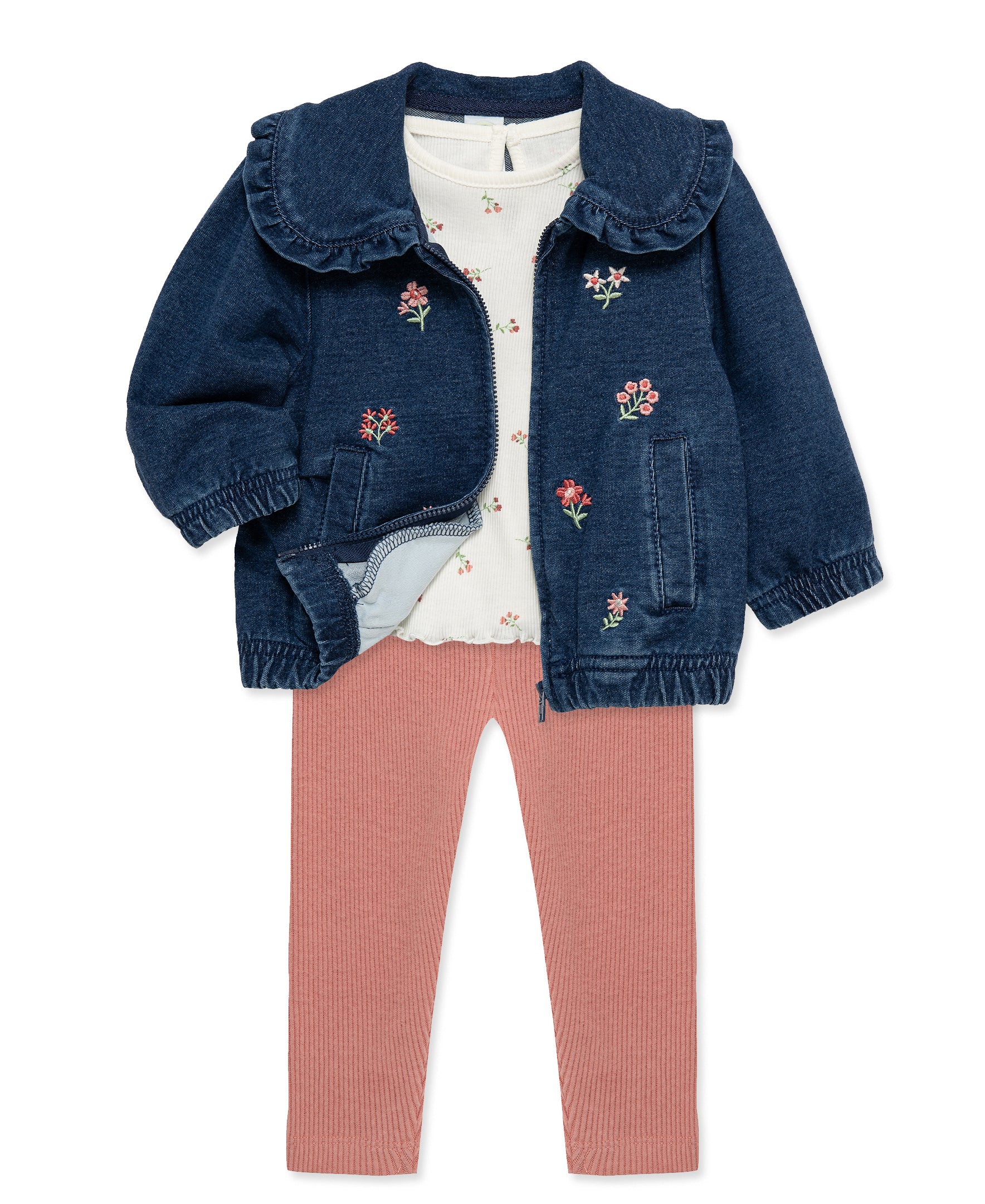 Floral 3-Piece Jacket Set (2T-4T) - Little Me